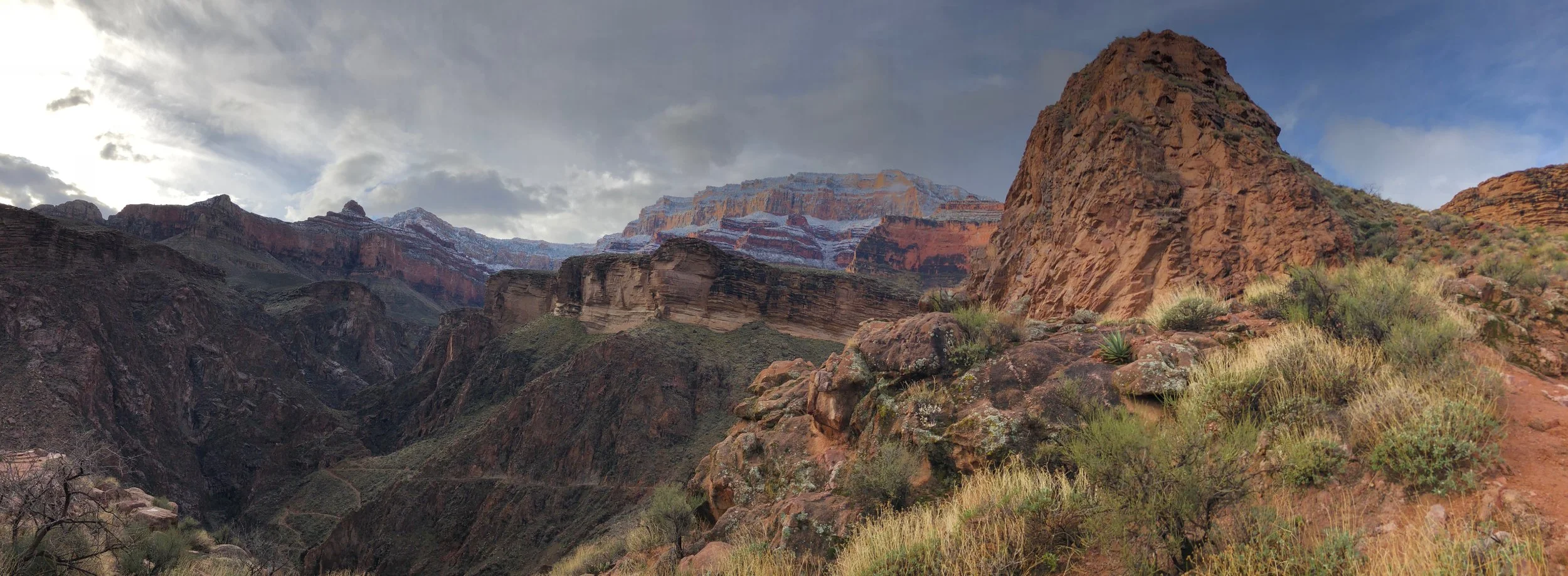 Breaking through the snow line was beautiful