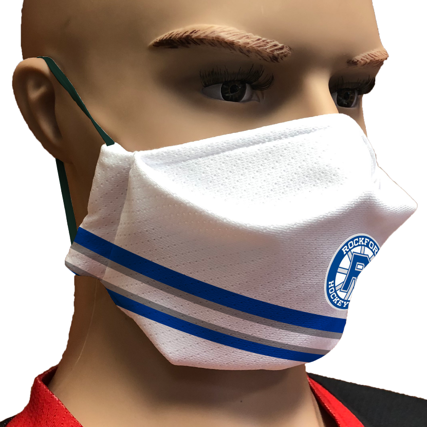 Rockford White Reusable Washable Face Mask Top Tier Gear