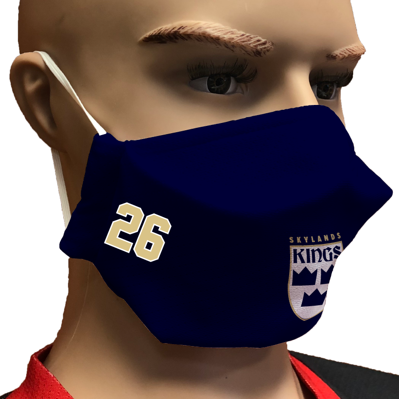 Navy Mask With Number