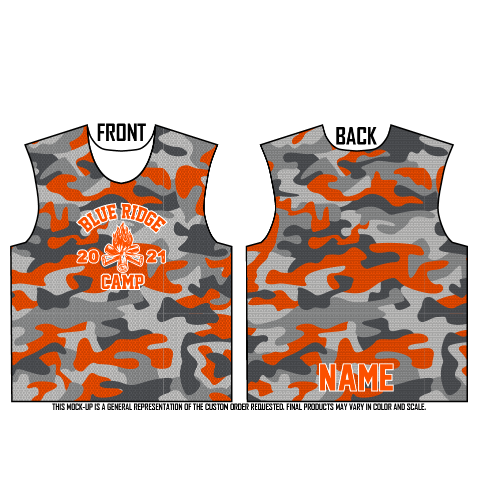 Official Camp Jersey - Orange - Custom Name and #