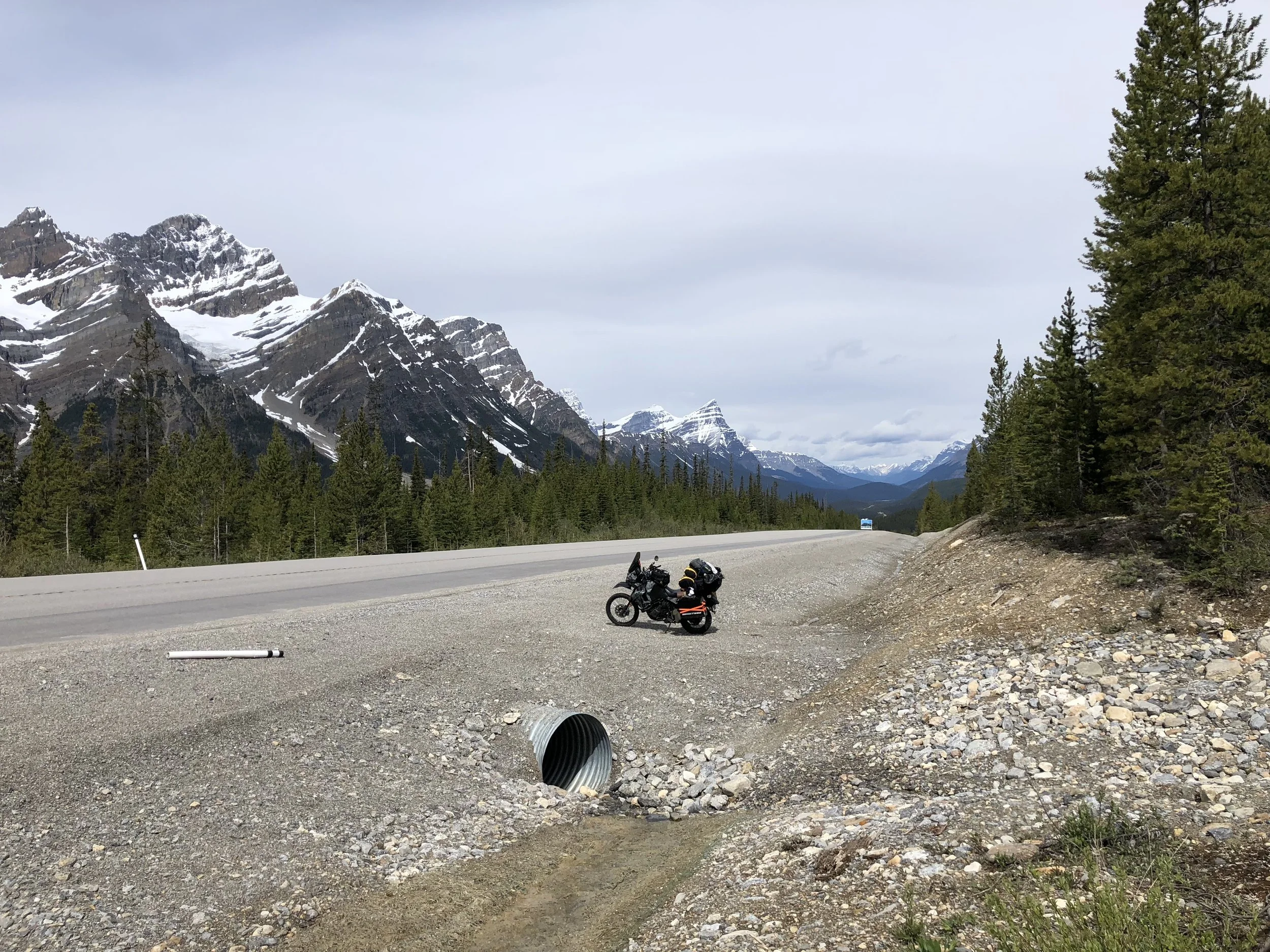  Riding through Banff 