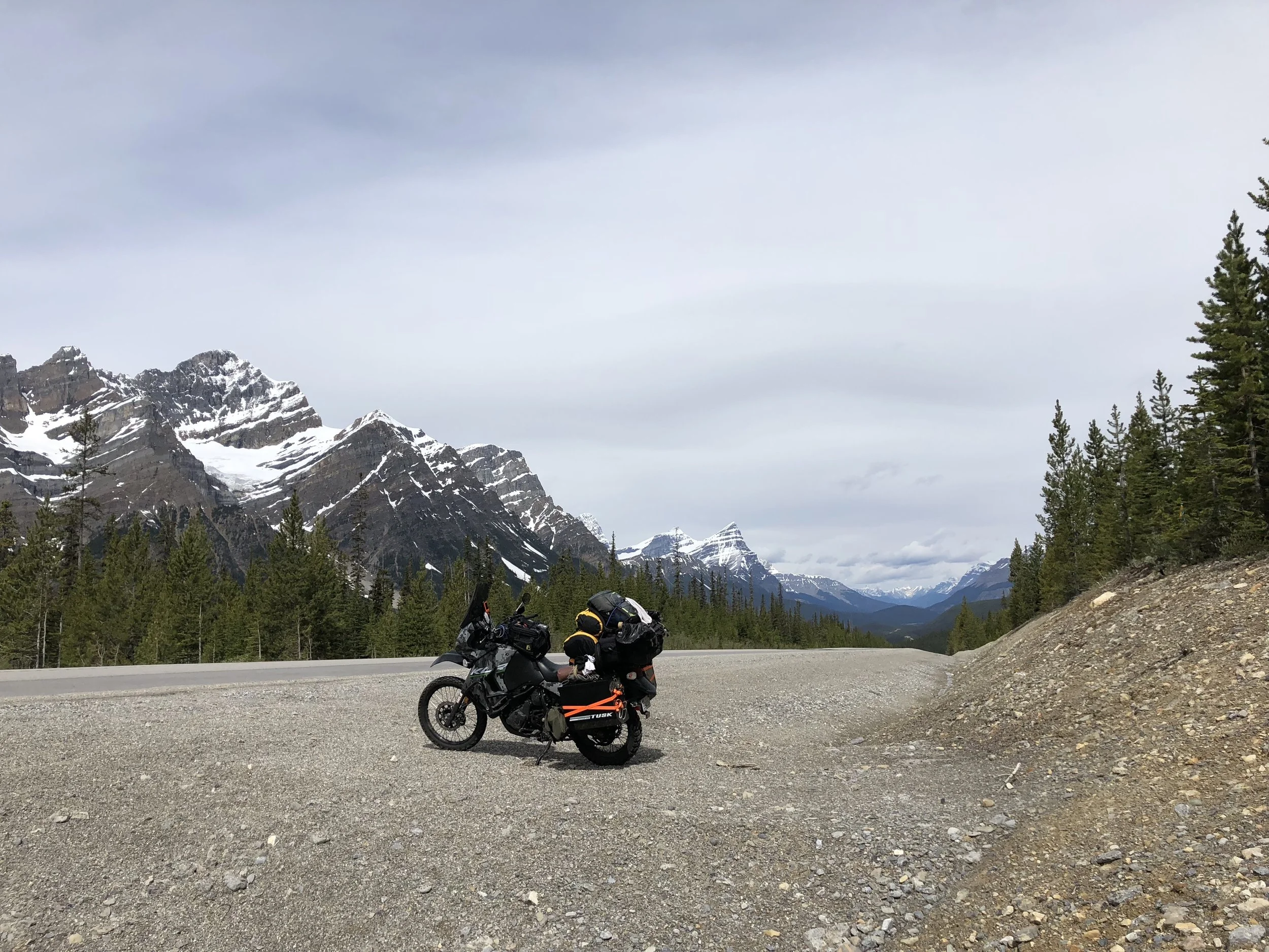  Riding through Banff 