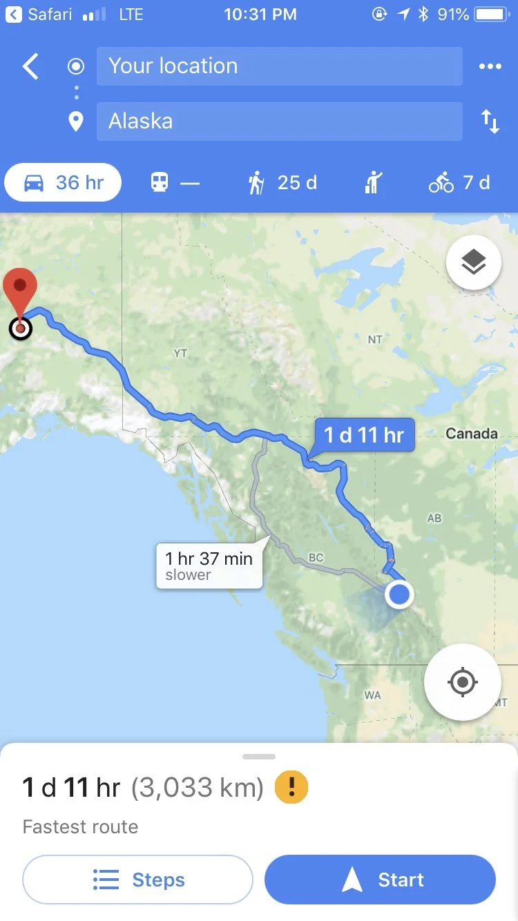 Route to Alaska  