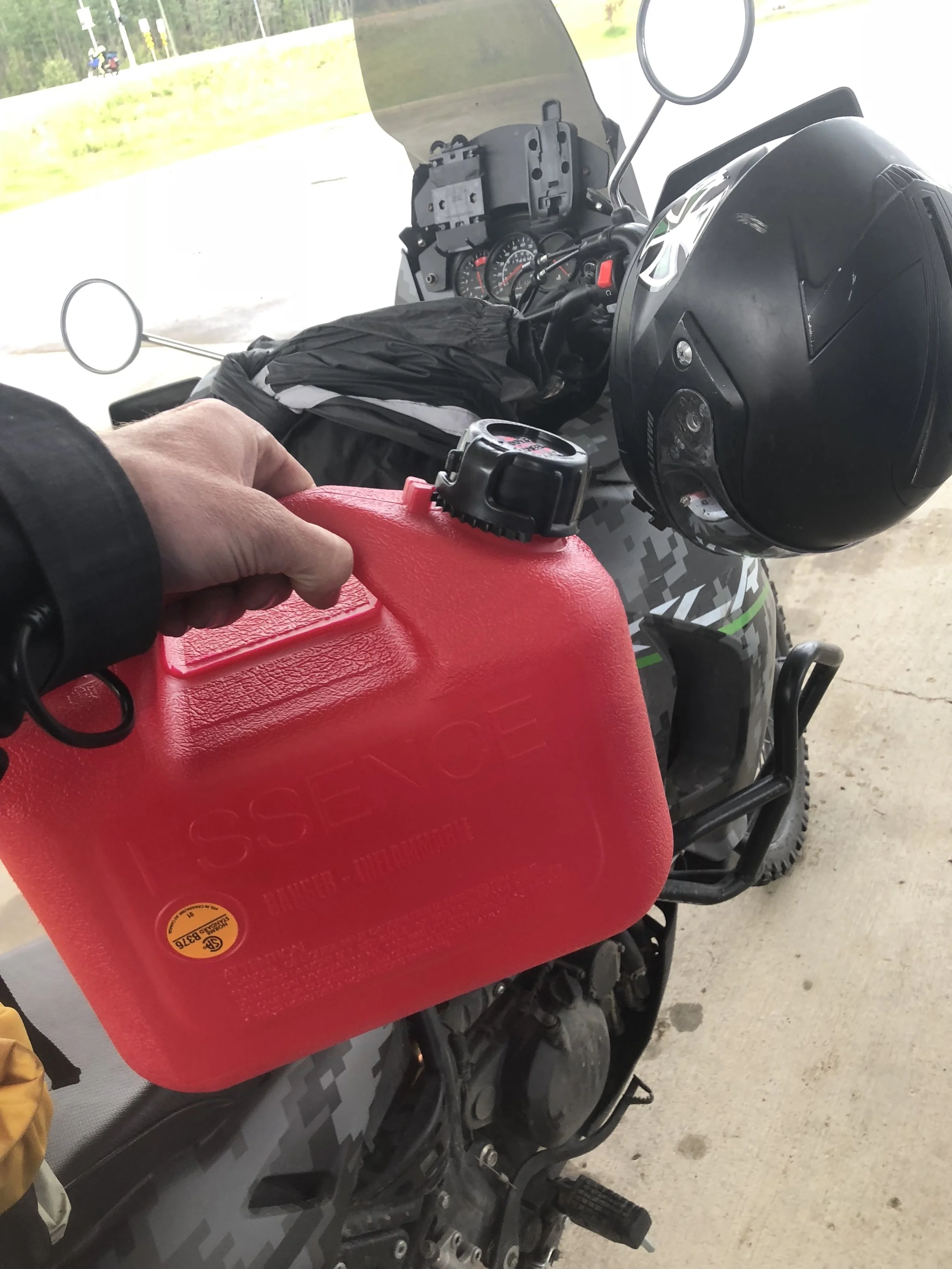  Bought my own fuel can  