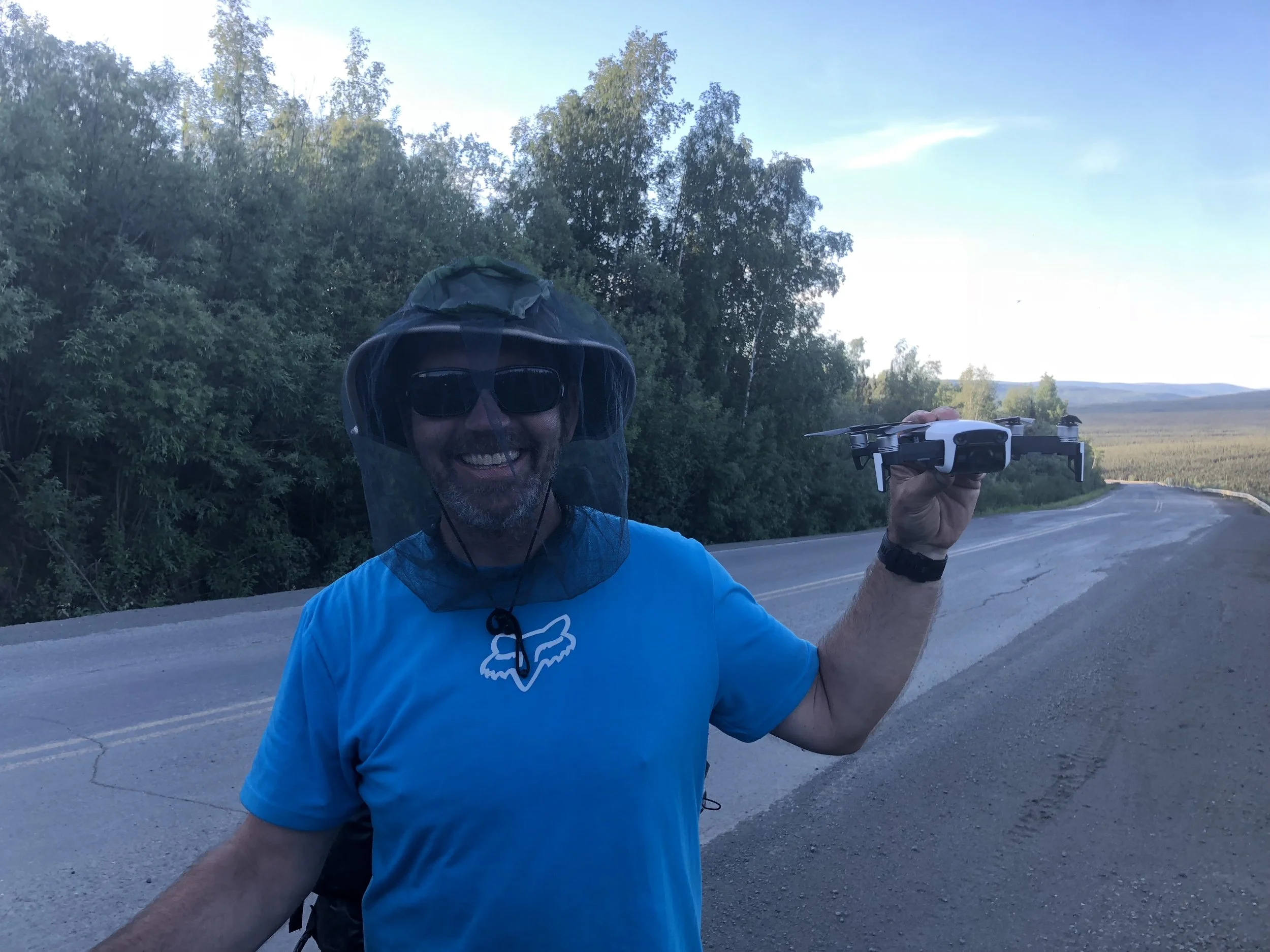  Met this guy on the Dalton Highway  He is cycling down to South America 