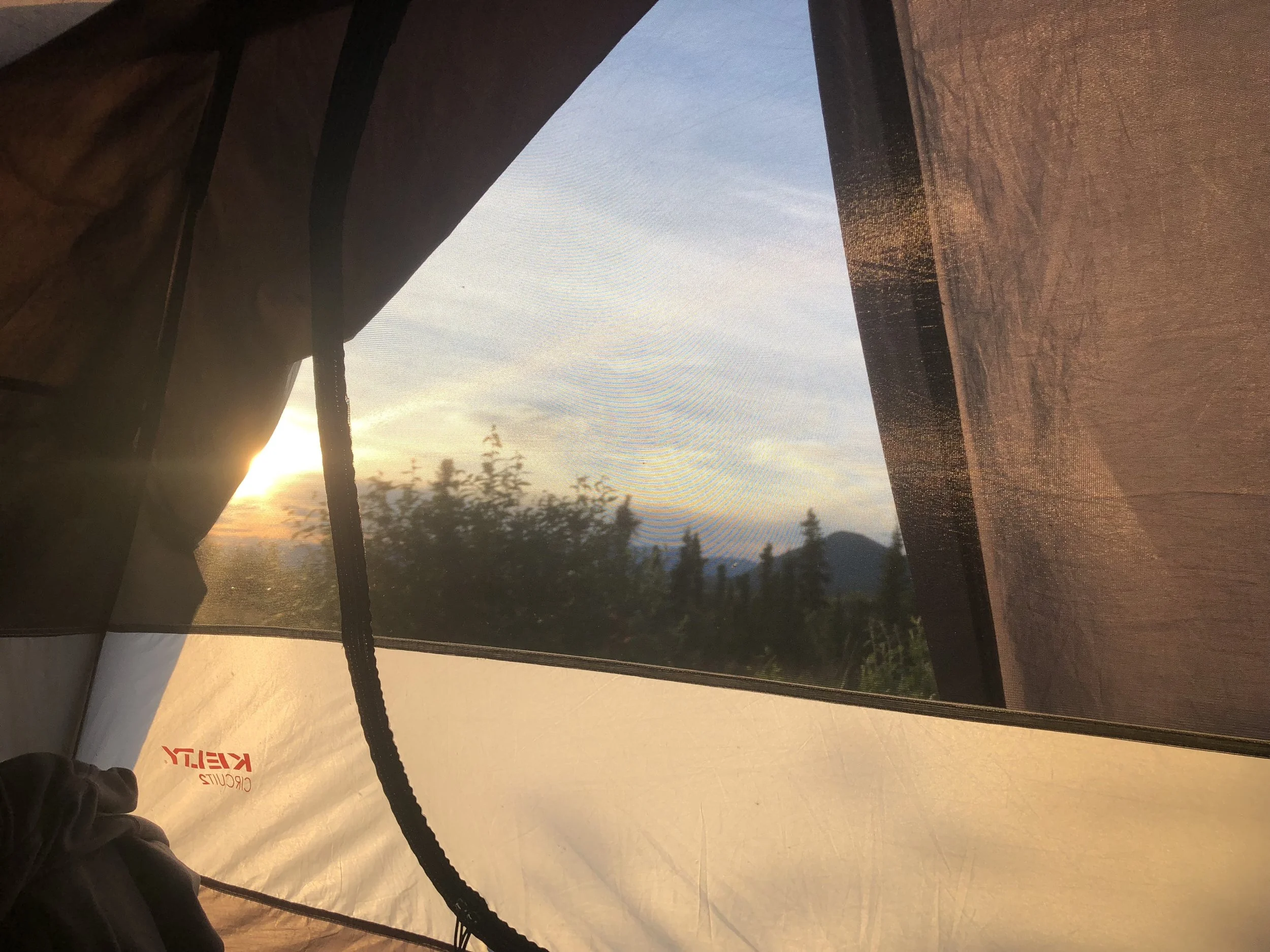  Sunset from the tent 