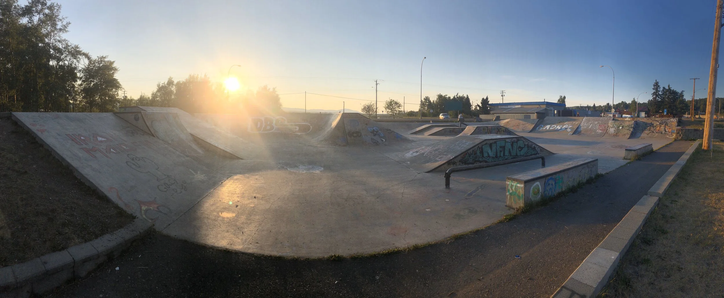  Sunset at Burns Lake Skatepark 