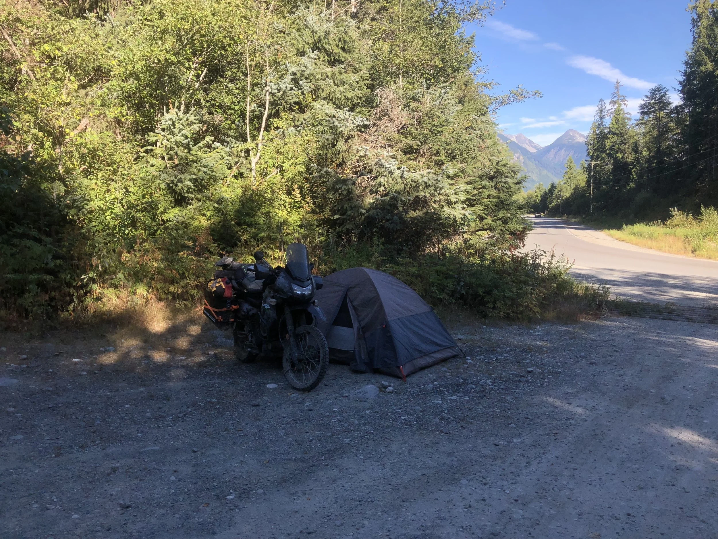  Not planned, but this is where I ended up camping last night 