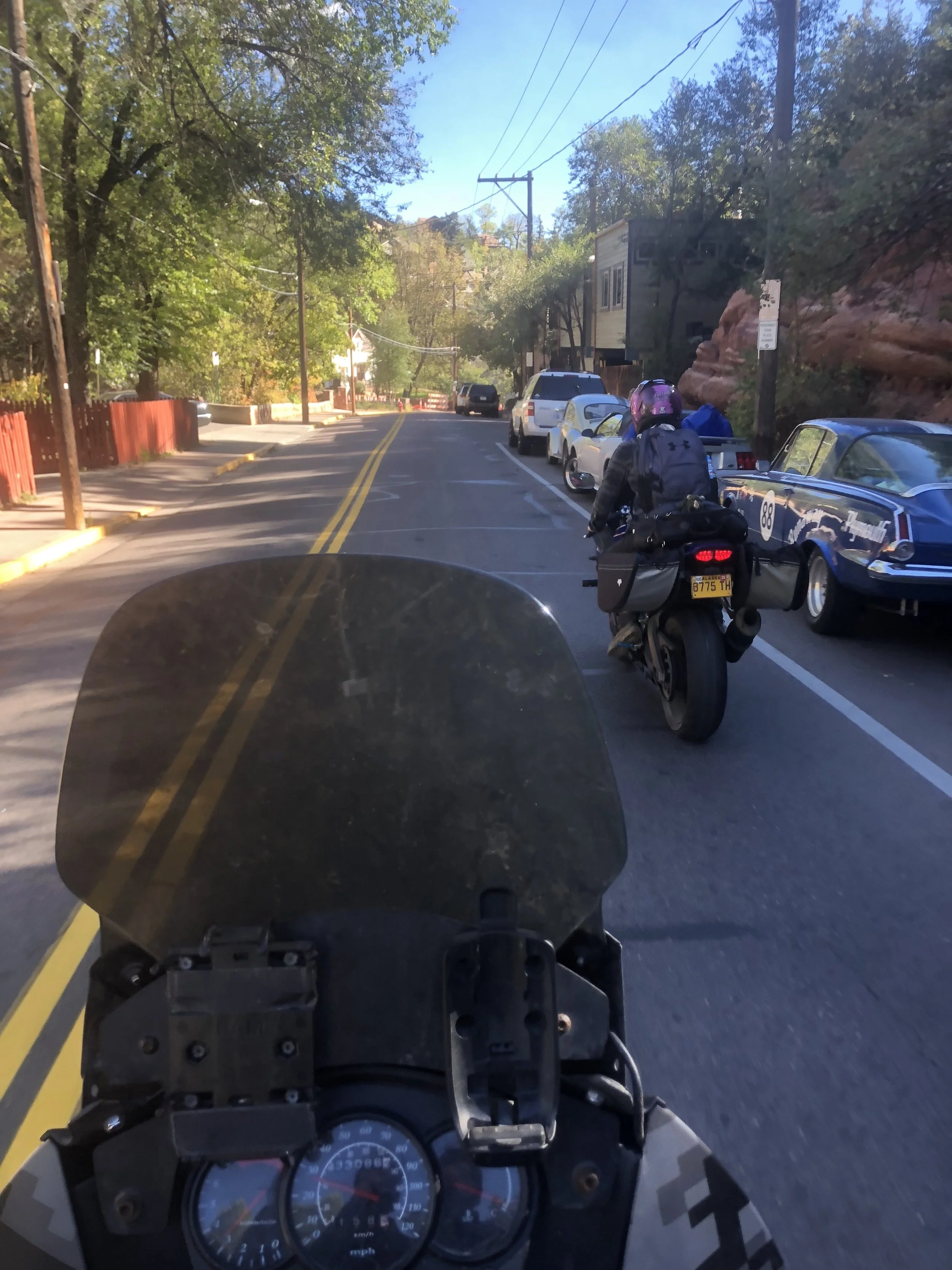  Nikki on her sport bike  