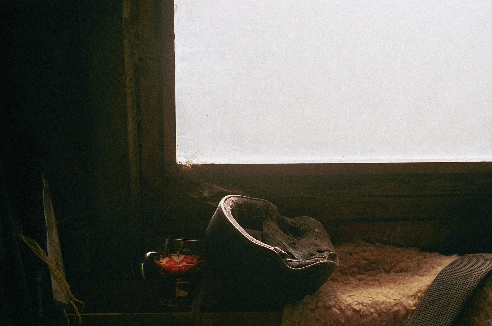 Pimms and barn light at a friend's farm, 35mm.