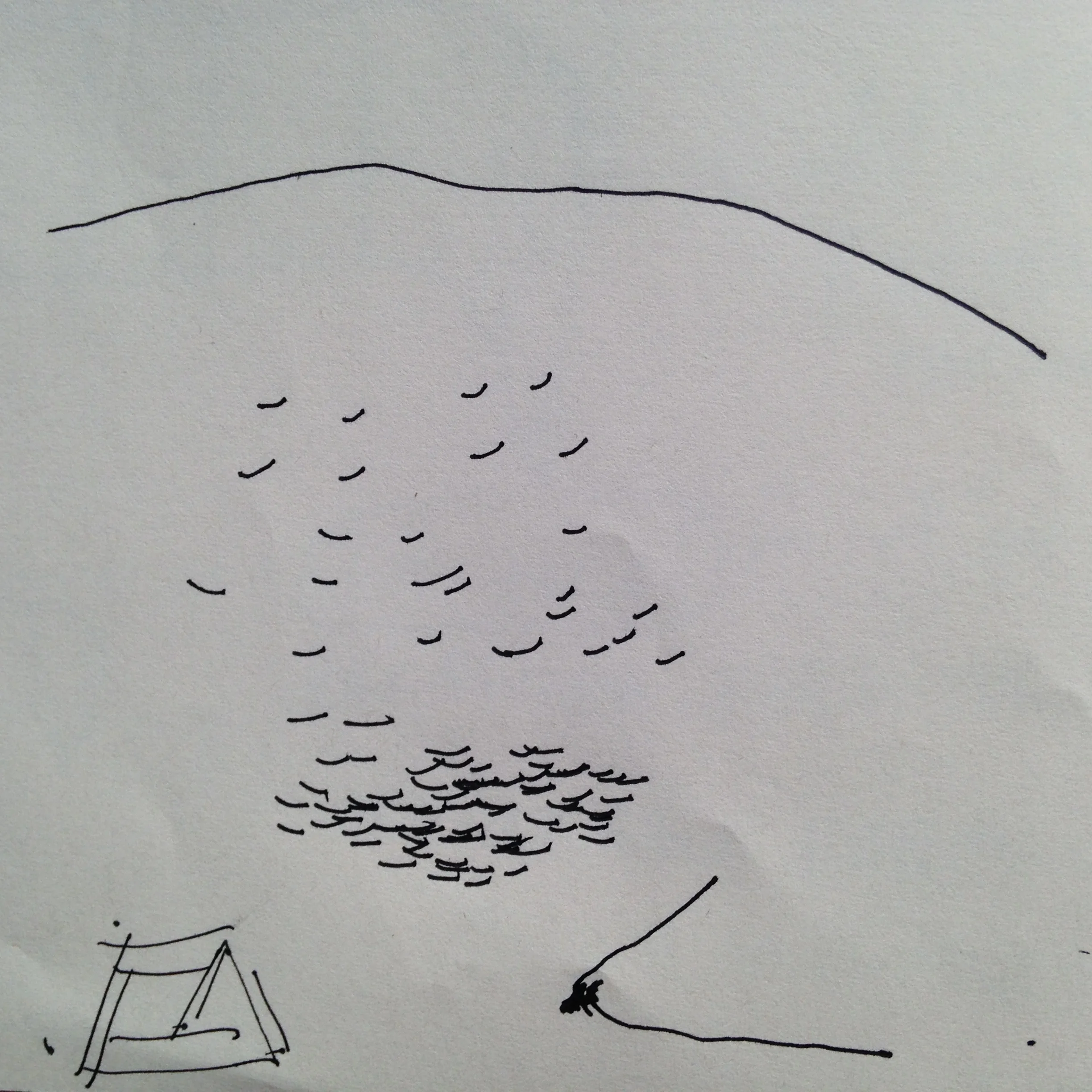 mara/dimension: drawing myself with / toward / into /// from inside the dark of the cave