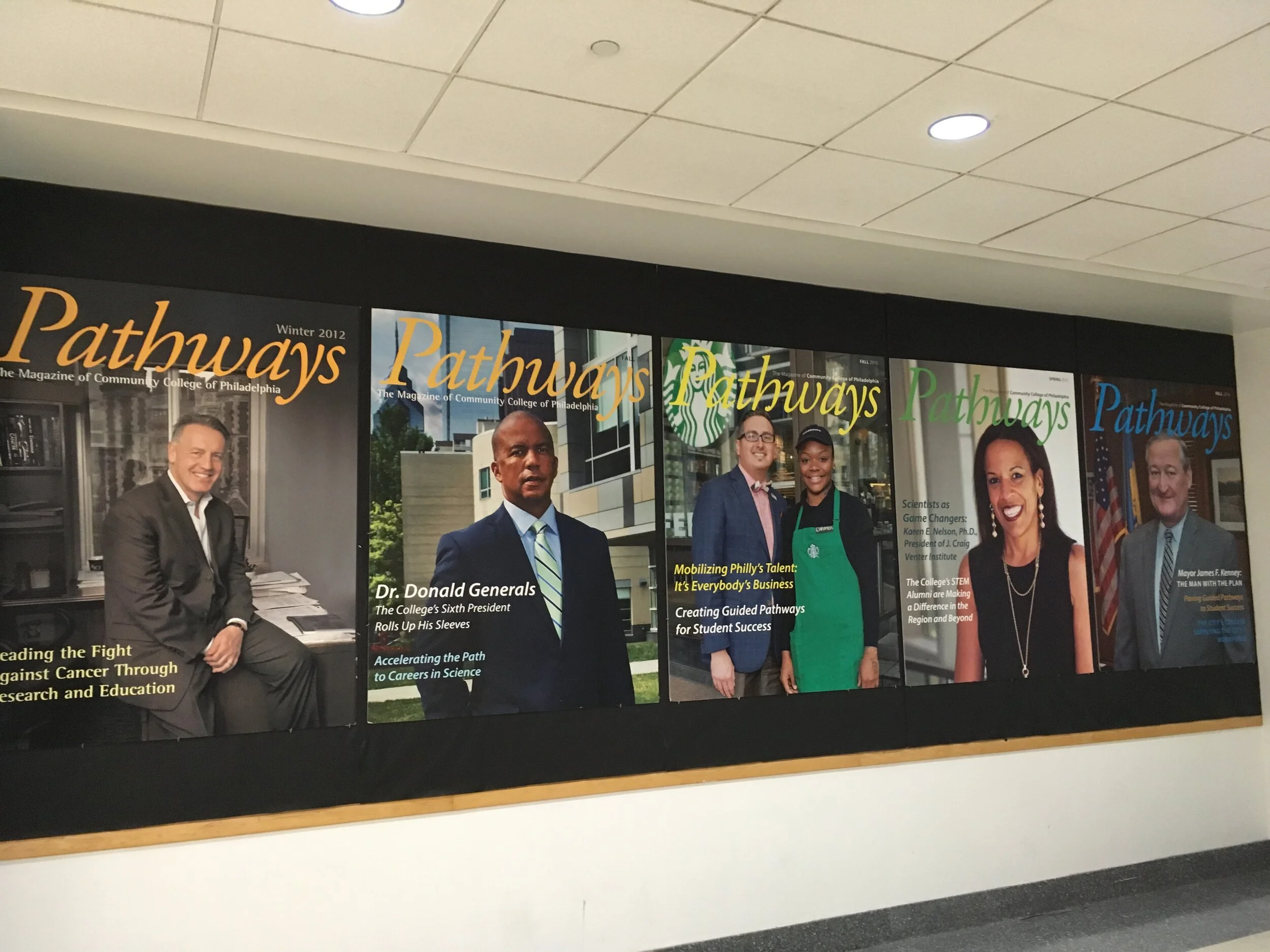 Pathways Magazine Covers (2013-18) | Large Format Install