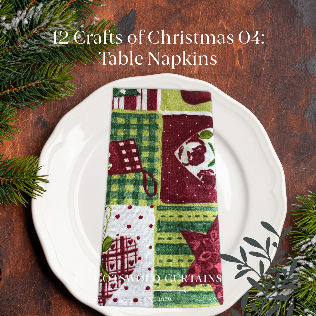 12 Crafts of Christmas: Day 04 - Table Napkins