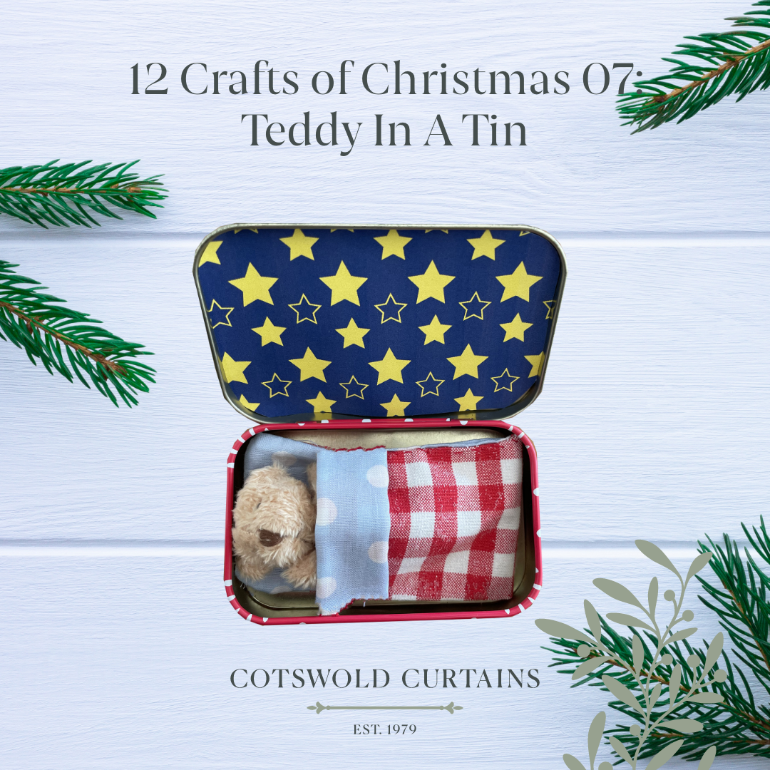 12 Crafts of Christmas: Day 07 - Teddy In A Tin
