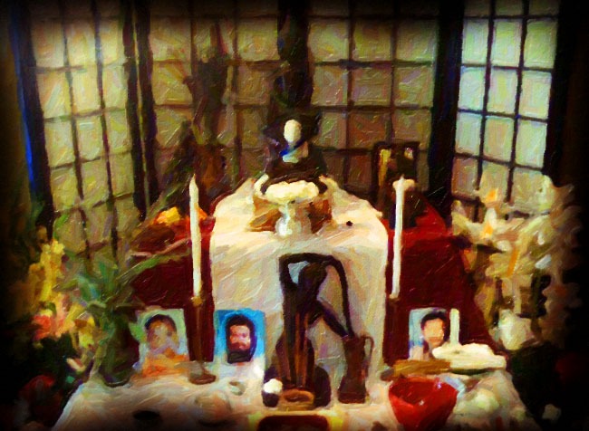 naga center altar, stylized