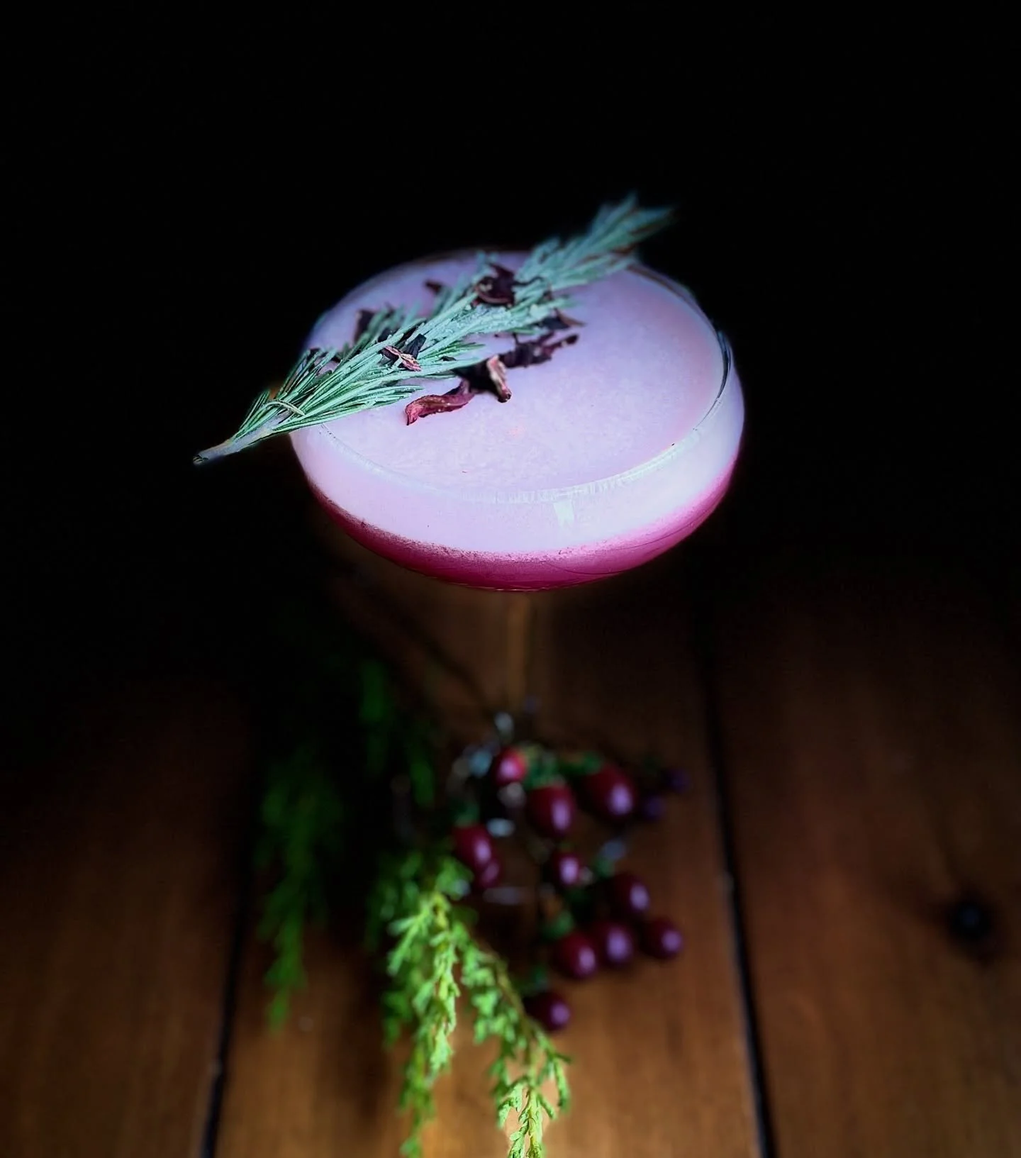 It&rsquo;s only getting brighter from here, starting with our Winter Solstice Blackberry Gin Sour ~ blackberry lime kefir nectar, fresh lime juice, gin, aqua-faba float, rosemary. Bring in the new year with us @taproot_cider_house #ciderhouse #winter