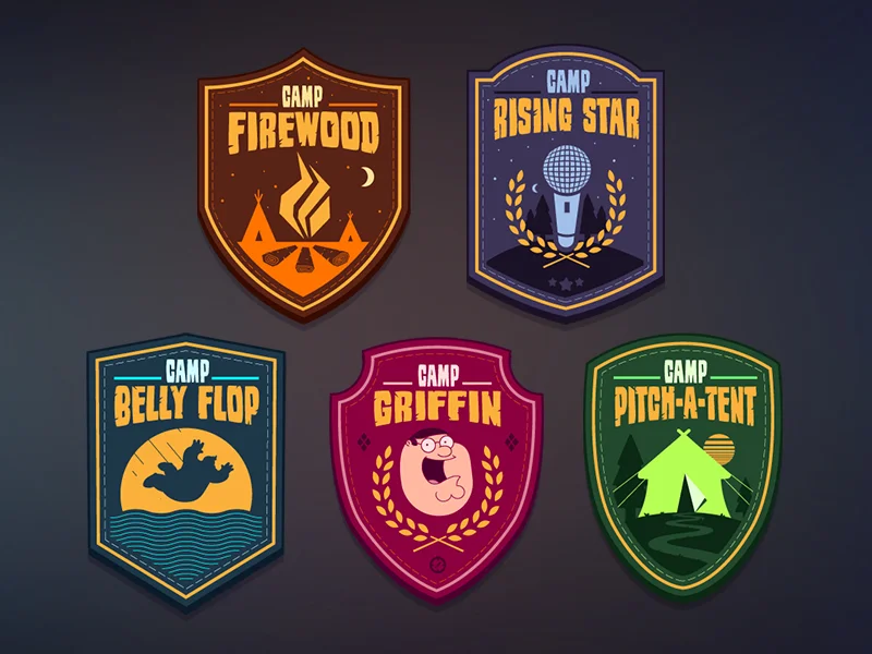 Badge design for Family Guy - Summer Camp Event