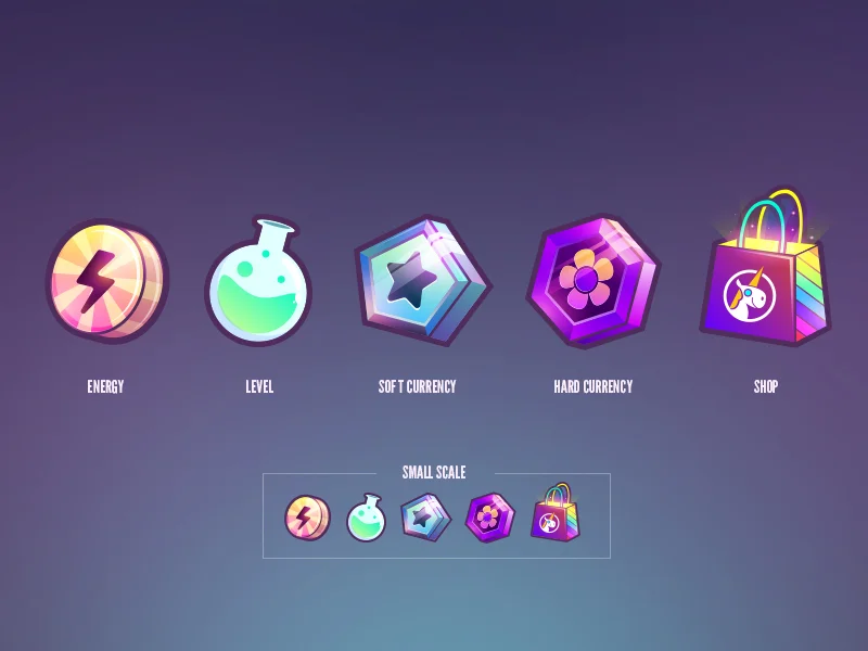 Iconography for an unreleased mobile game