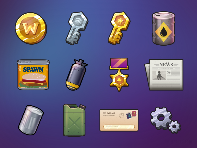 Icon Art for Medals Of War (mobile game)
