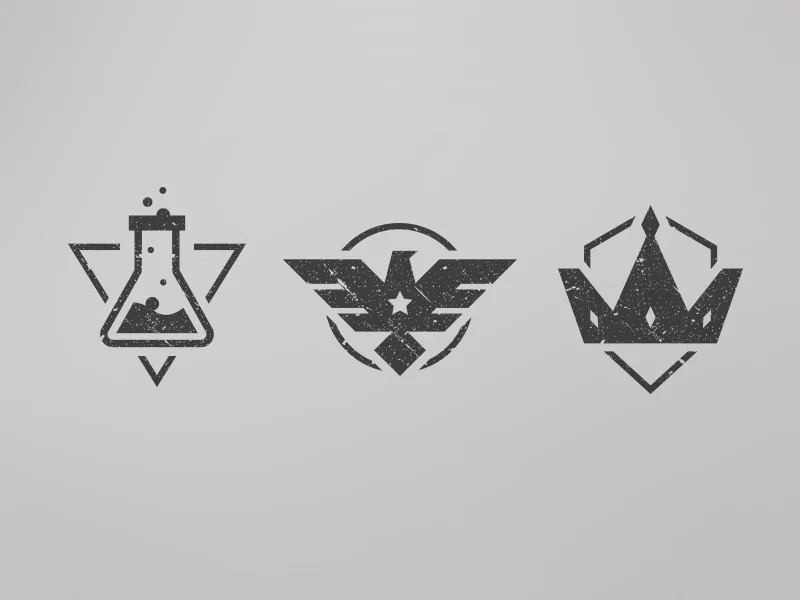 Icon design for Medals of War - Character Symbols