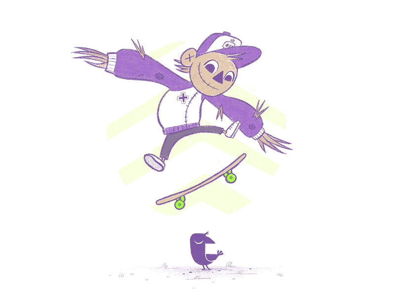 The Skater Scarecrow and the infinite Kickflip