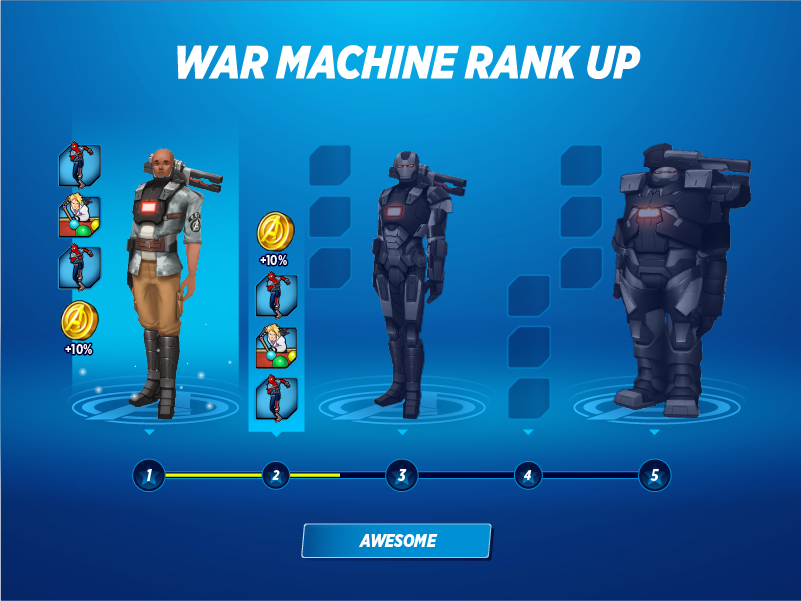 UI Design for MARVEL AVENGERS ACADEMY 2.0