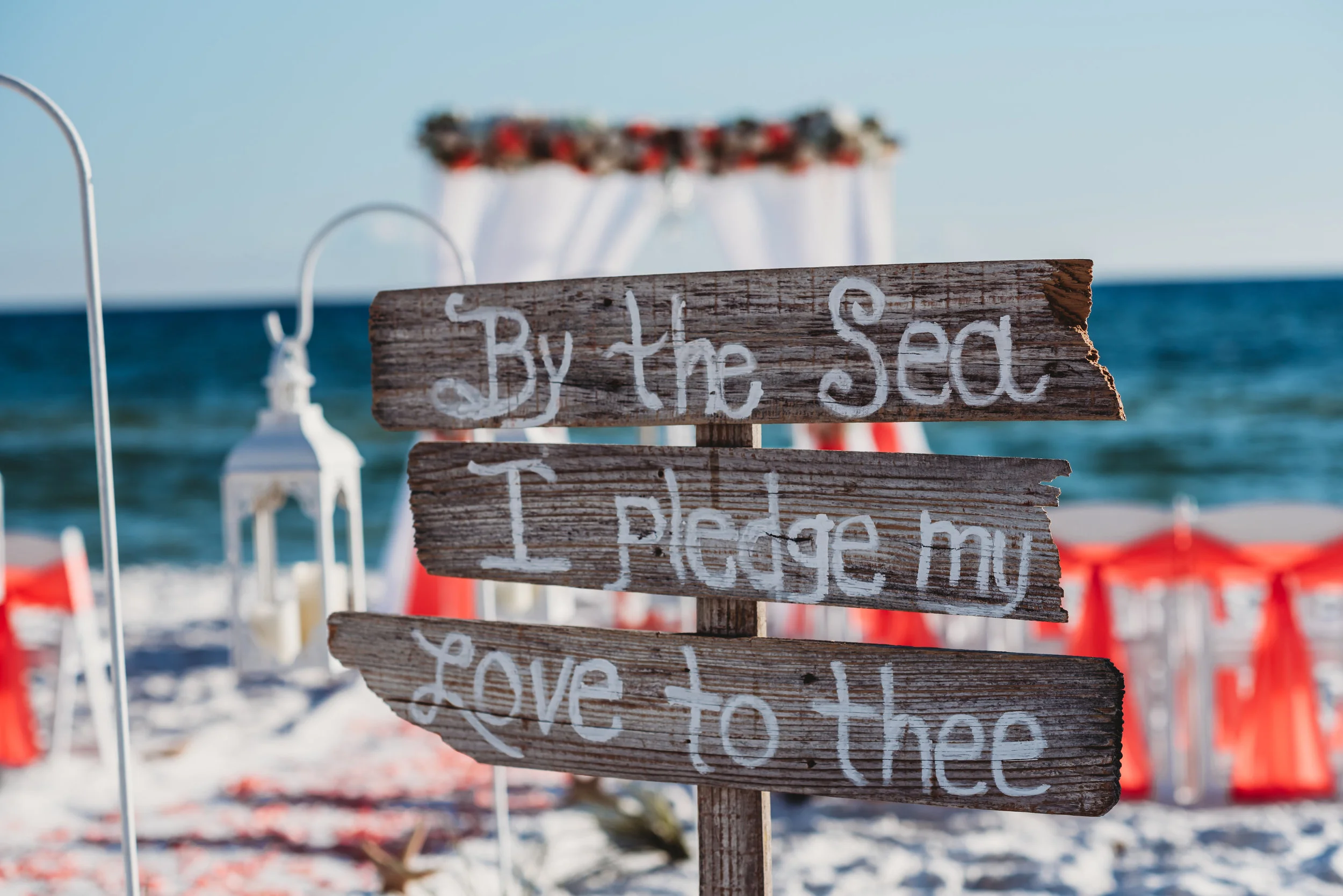 Beach Wedding Sign