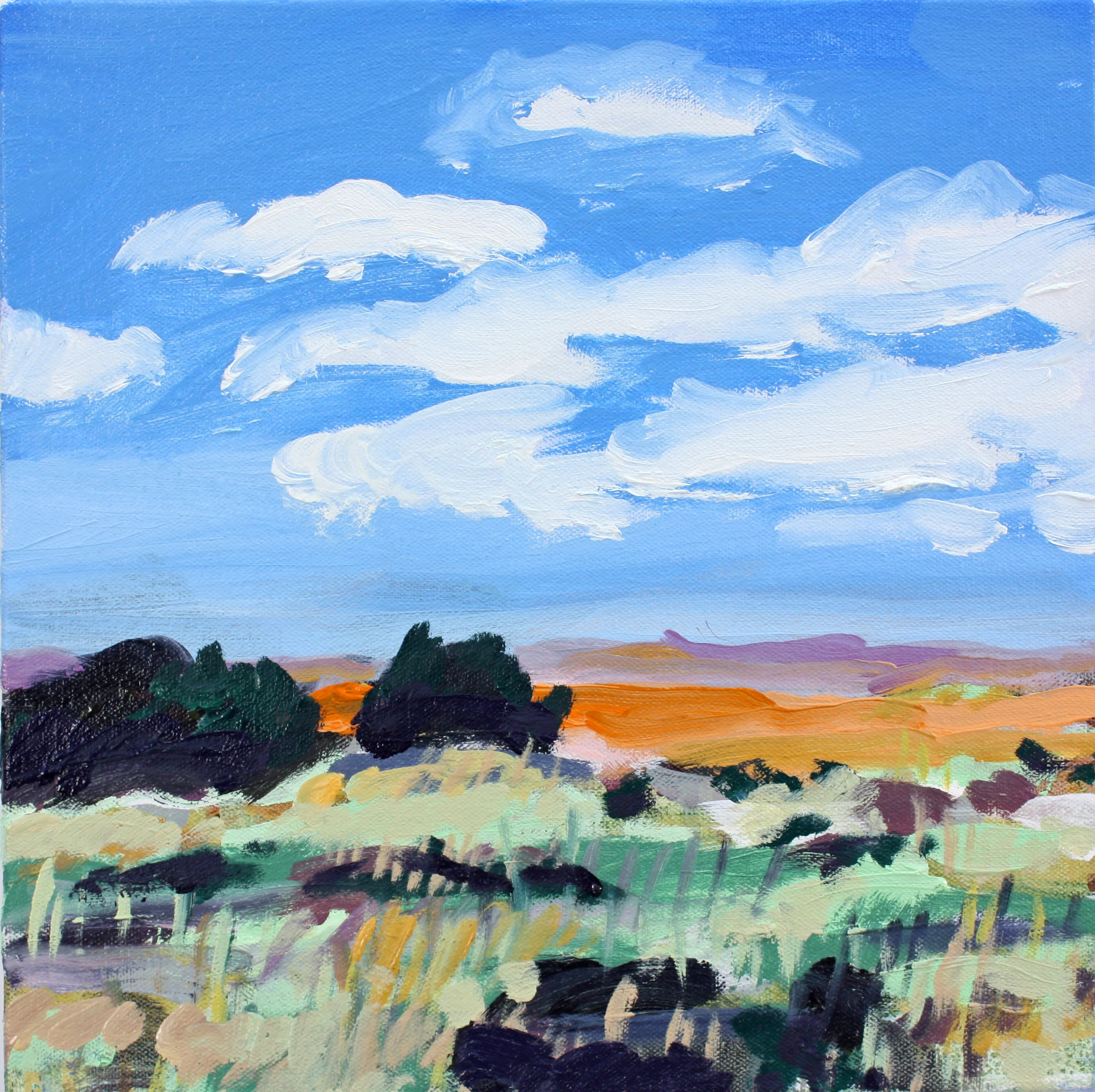 High Desert (All Astir), 2017, oil and acrylic on canvas, 12 x 12 inches