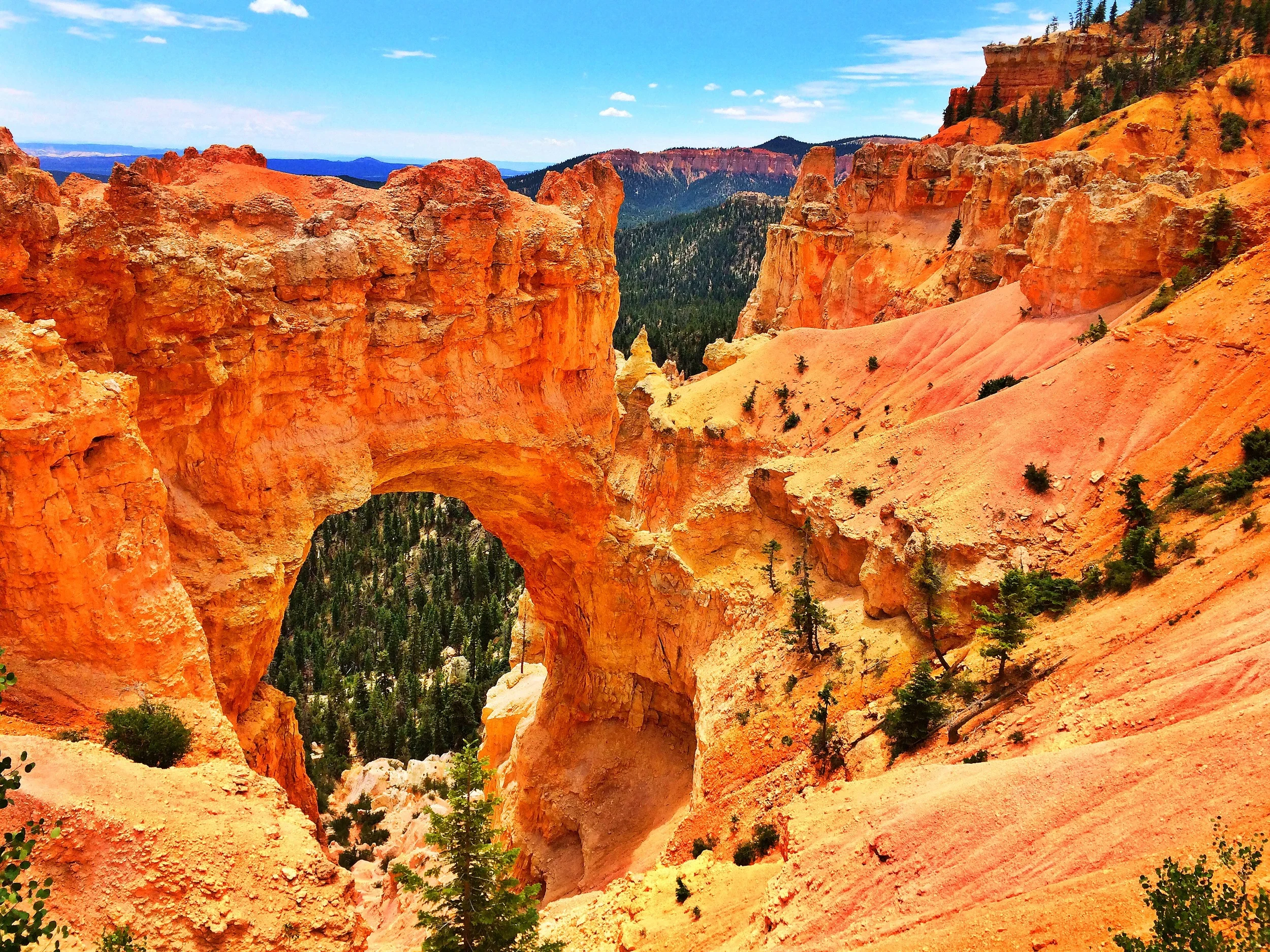 Natural Bridge Arch in Bryce Canyon National Park, Utah