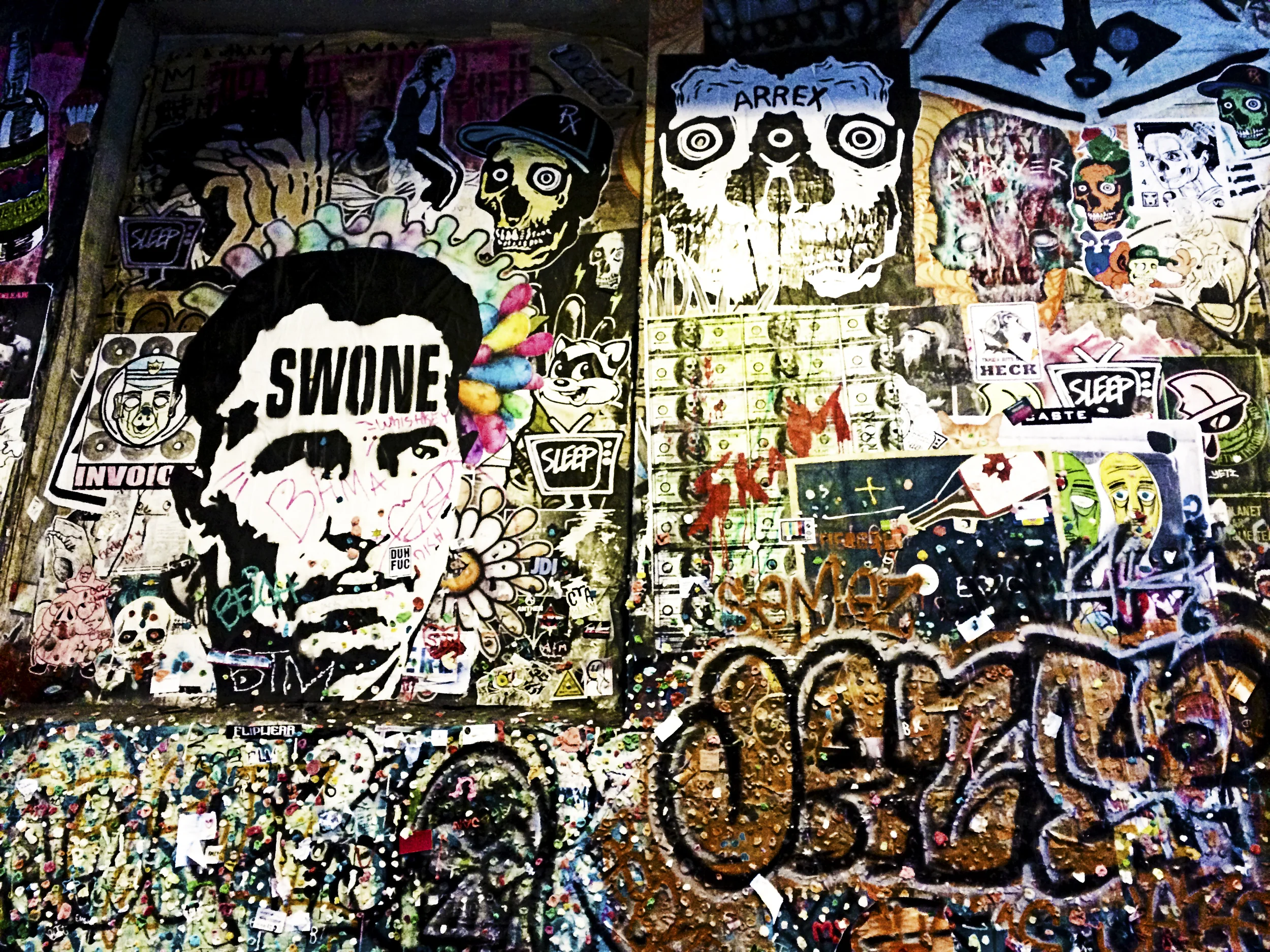 Pike Place Market's Gum Wall in Seattle, WA