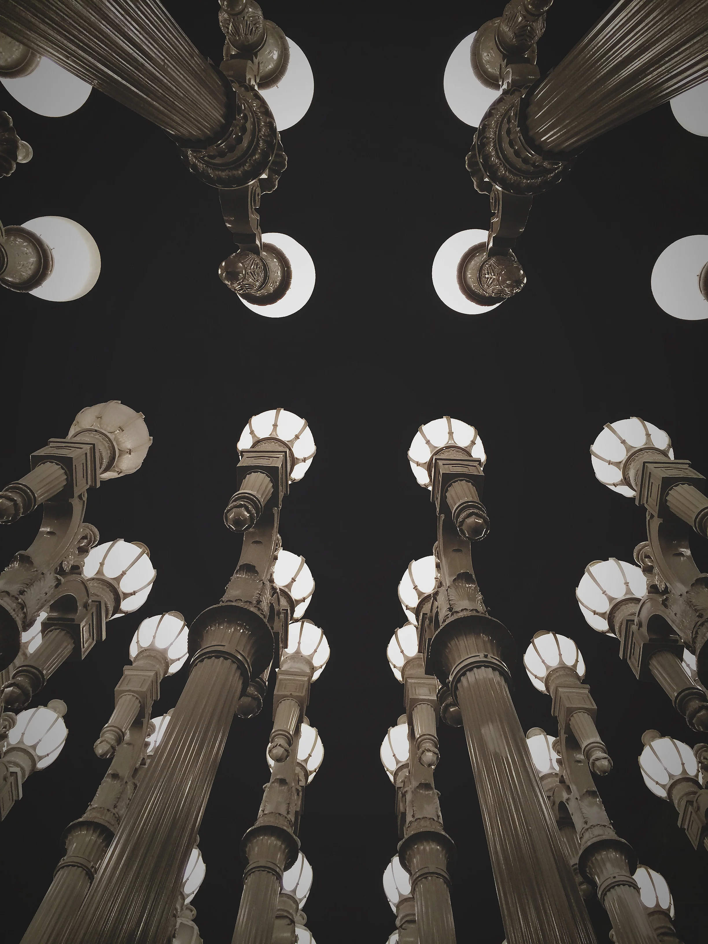 Urban Light at LACMA in Los Angeles, CA