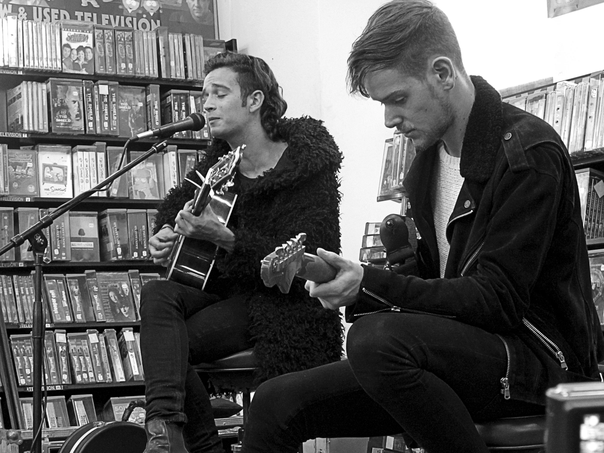 Matty Healy and Adam Hann of The 1975