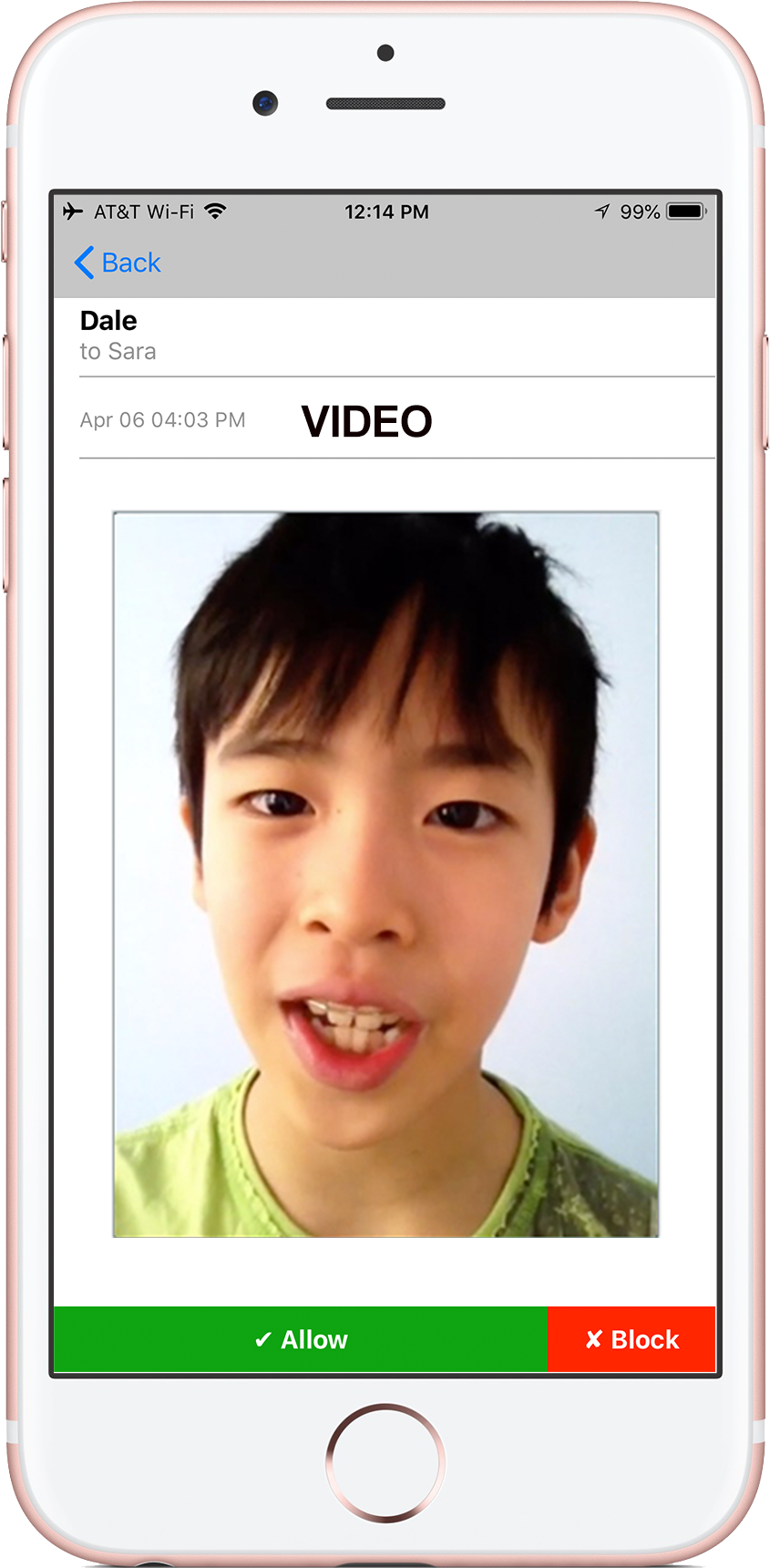 Screen videos
