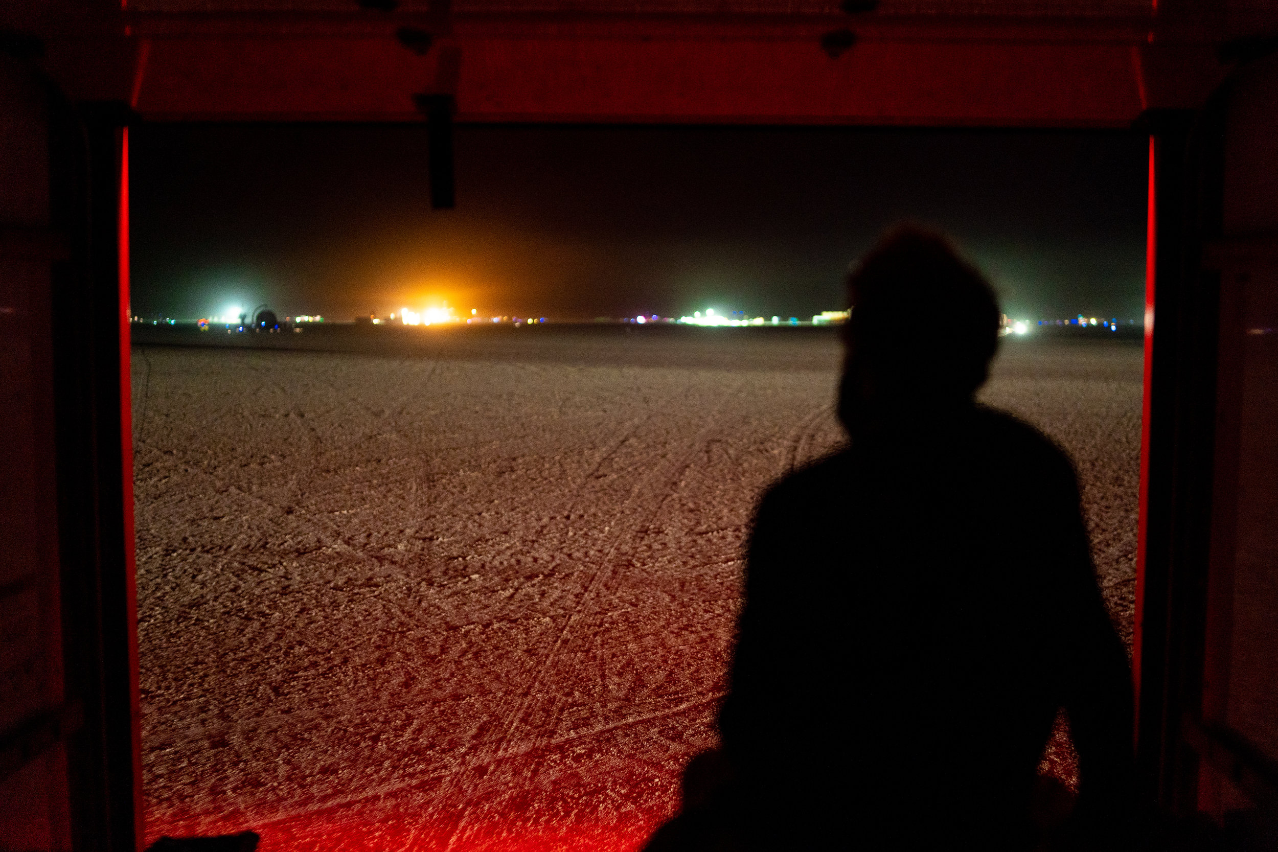 An incredible day behind us, we finally arrived at Burning Man and already jumped in on the first day/night of work at the temple. Seeing all of the lights coming up on the horizon that first night really began to communicate the magnitude of what was about to happen, we had no idea just how big it really was going to bee…