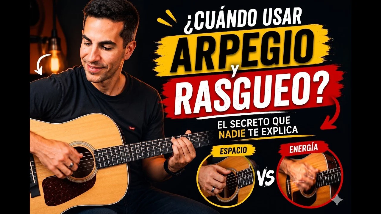 Rasgueo o Arpegio: Cuándo Usar Cada Uno y Cómo Mezclarlos en una Canción