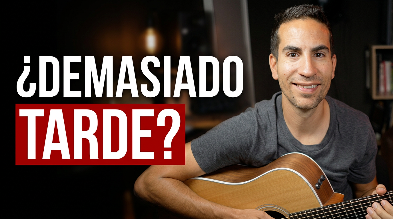Cómo empezar a tocar la guitarra después de los 40 (y tocar 3 canciones el primer día)
