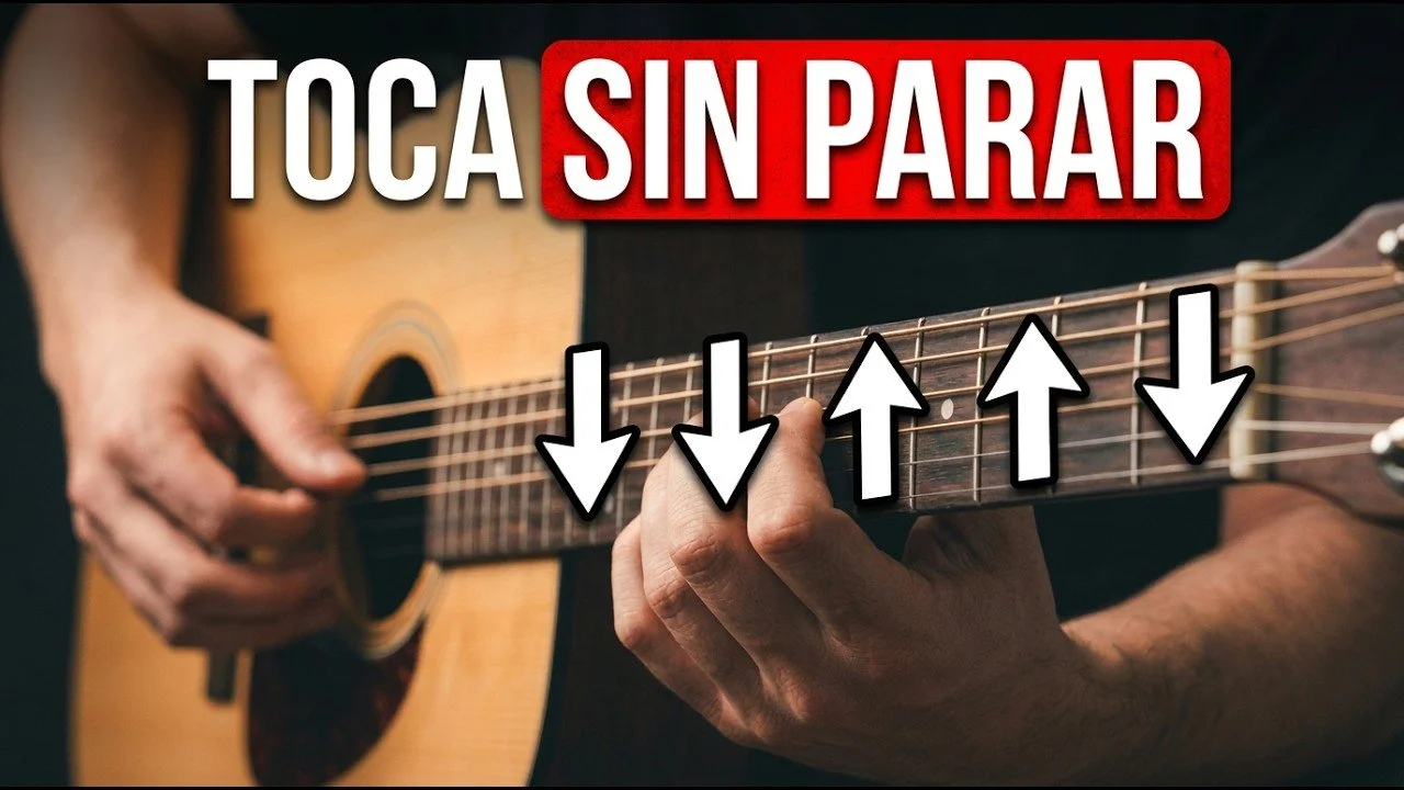 El ritmo de guitarra que deberías aprender primero: 5 golpes y una frase de 3 palabras&nbsp;