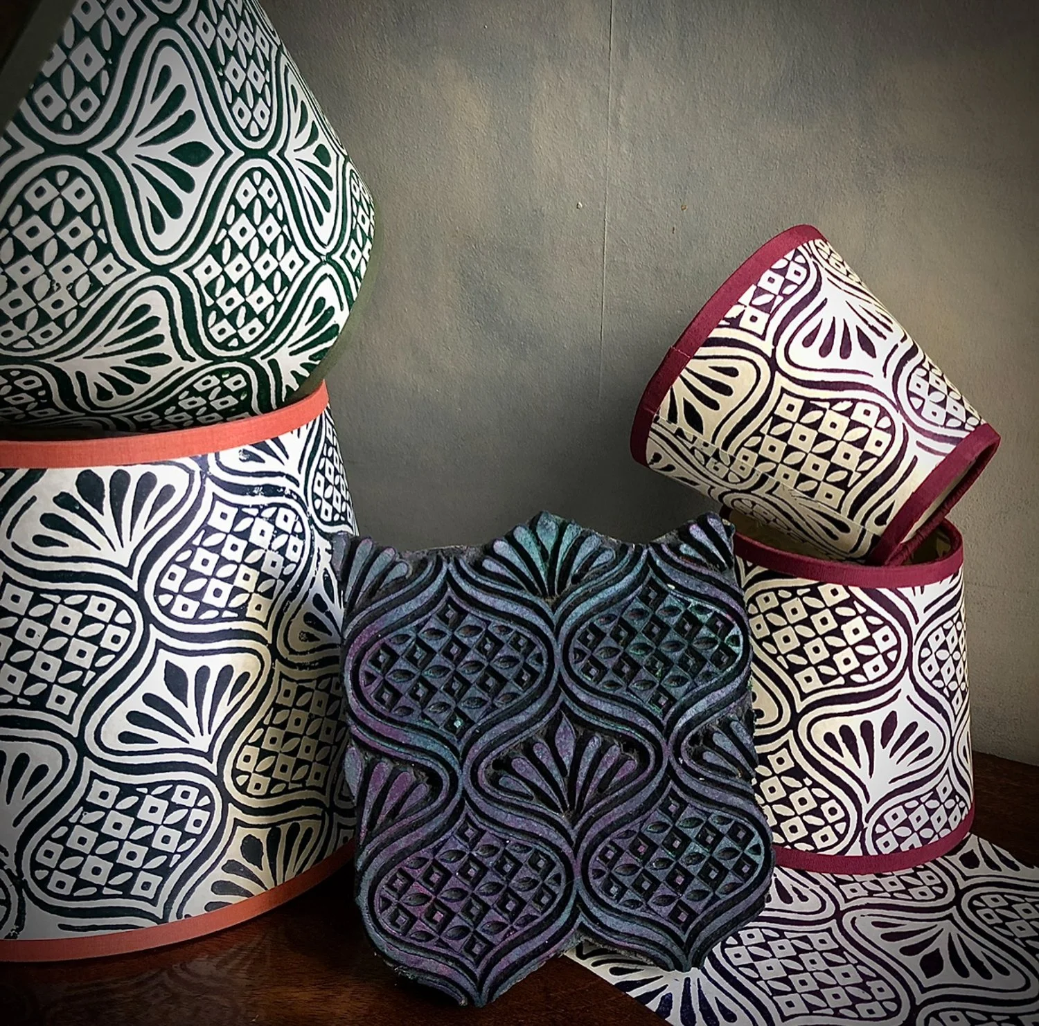 Block Printing Lamp Shade Workshop