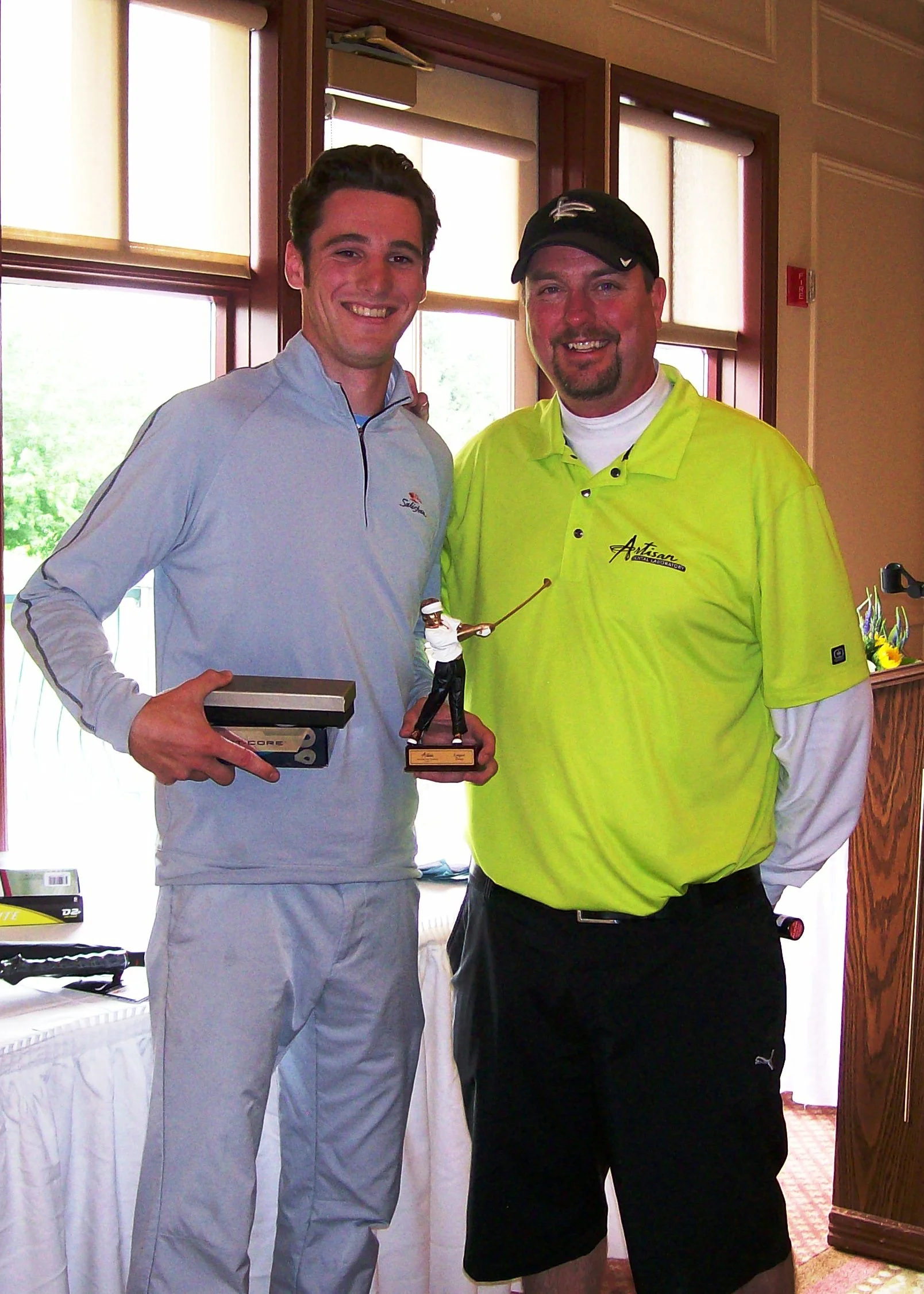 Longest Drive Contest Winner Nathan Joy with Justan Koch.JPG