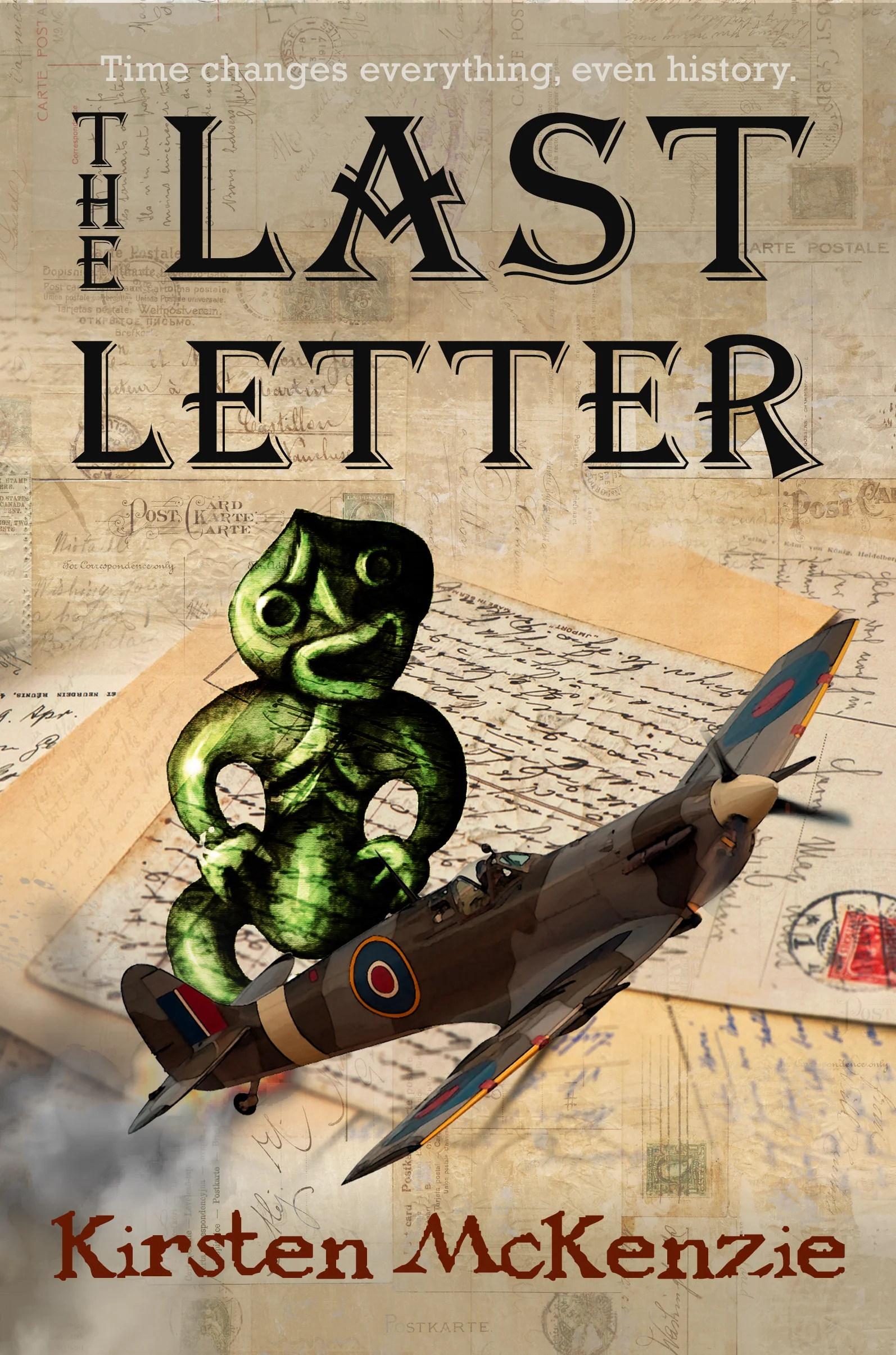 Draft #2 of the cover for 'The Last Letter'. We all agreed that the balance was out.
