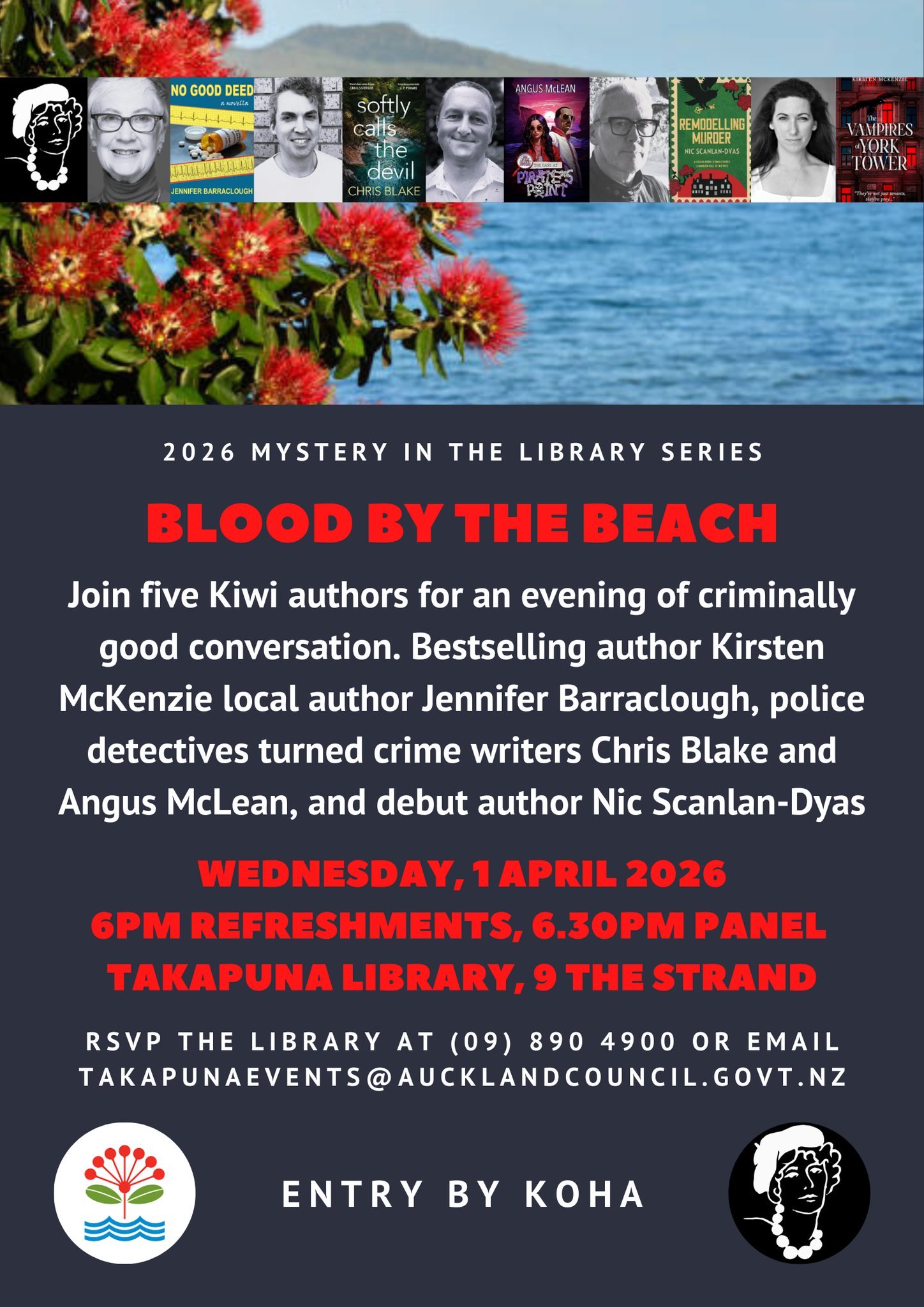 MYSTERY IN THE LIBRARY - BLOOD BY THE BEACH