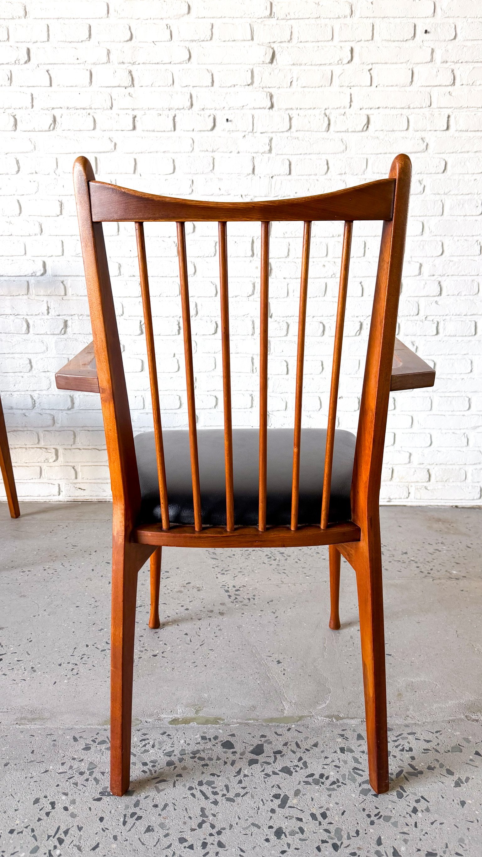 Mid Century Modern Walnut Dining Chairs with Spindle Backs13.jpg