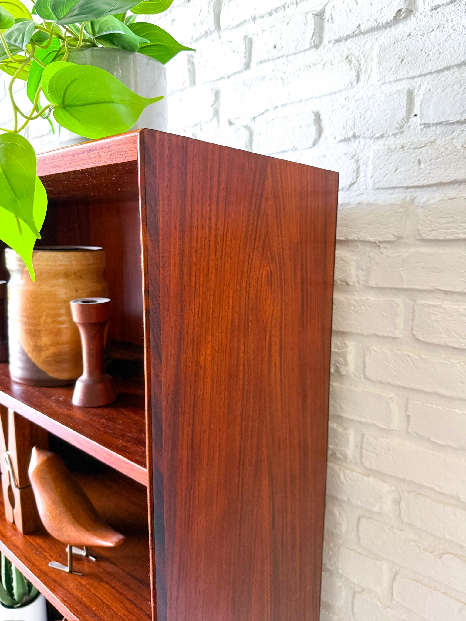 Danish Modern Rosewood Low Bookcase circa 1960s