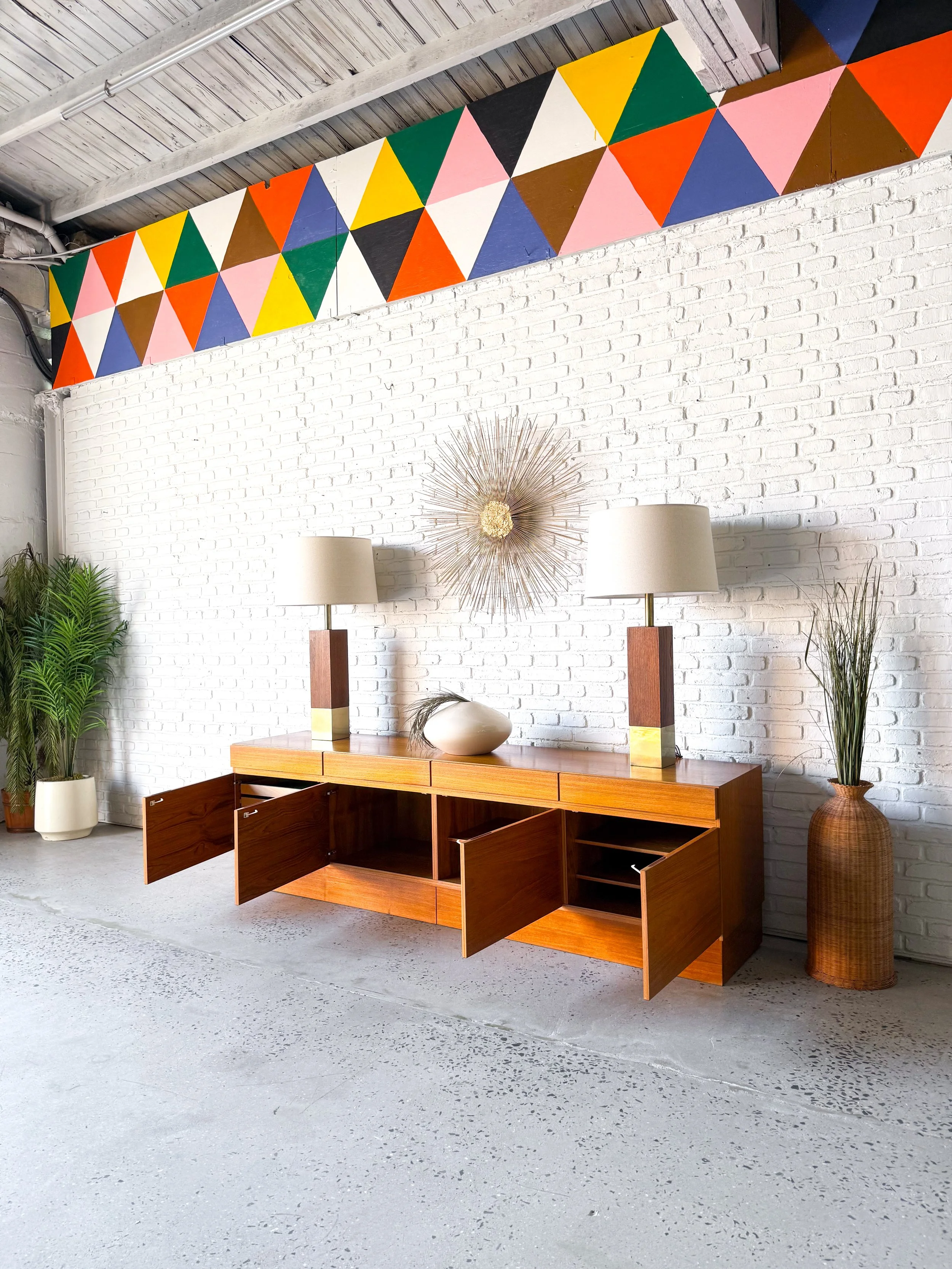 1970s XL Danish Teak Credenza Media Cabinet11.JPG