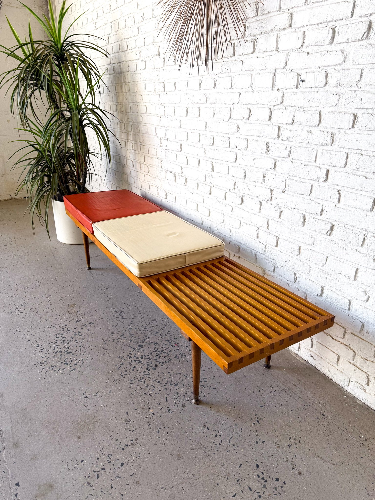 Slat Bench with Leather Cushions10.jpg