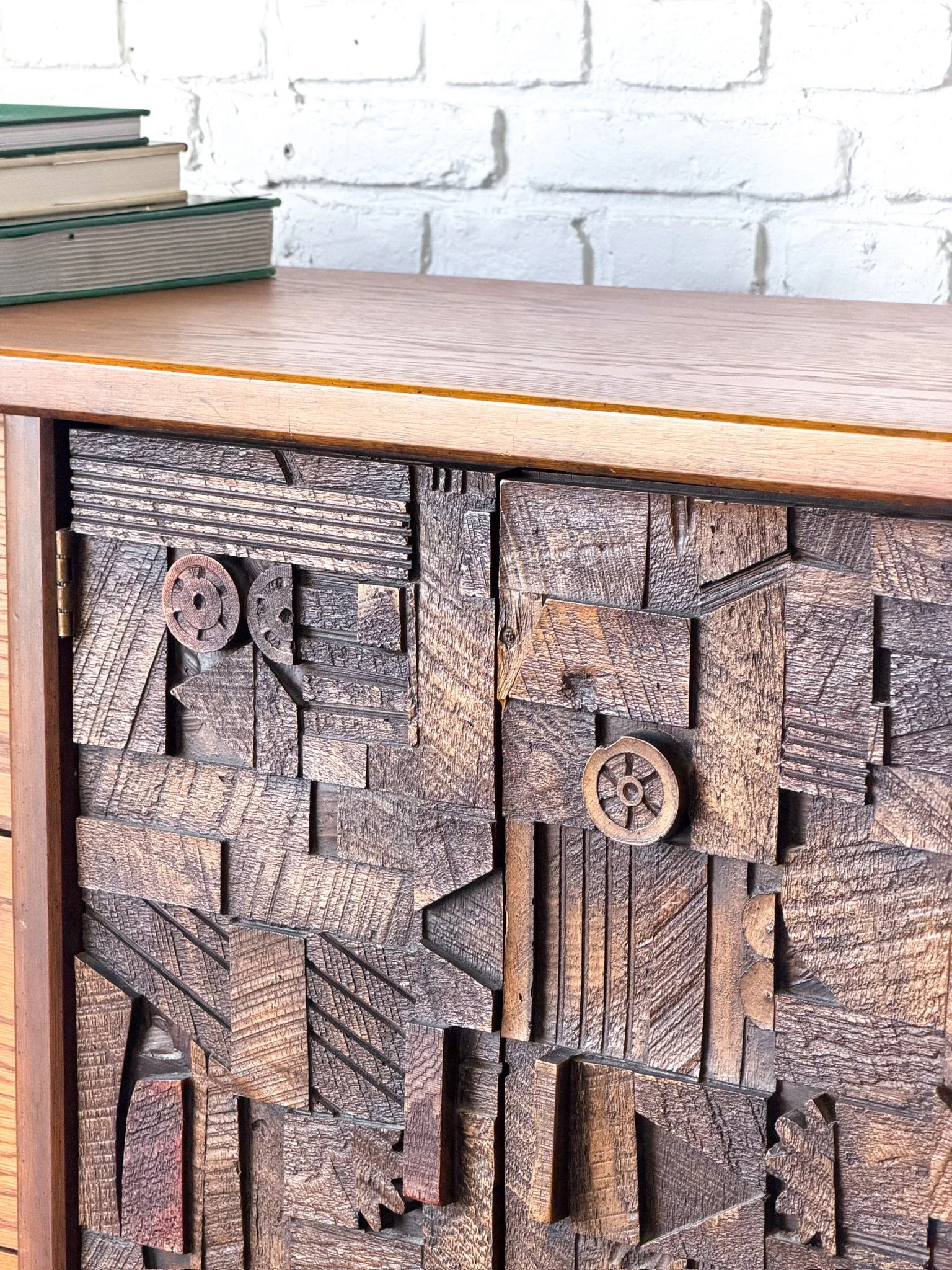 Lane Pueblo Brutalist 1970s Lowboy Dresser 17.jpg