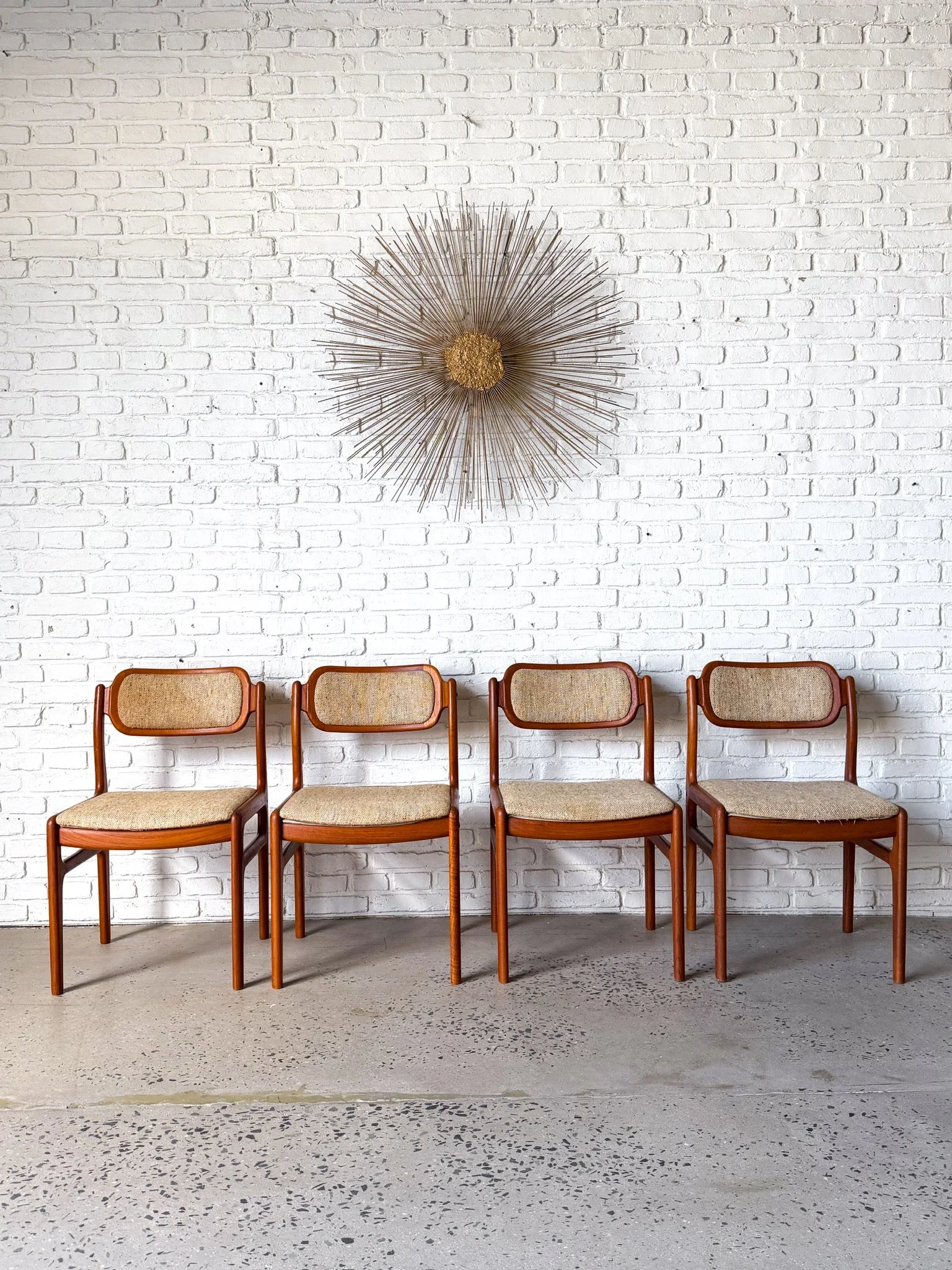 Set of 4 Solid Teak Dining Chairs by Dixie11.jpg