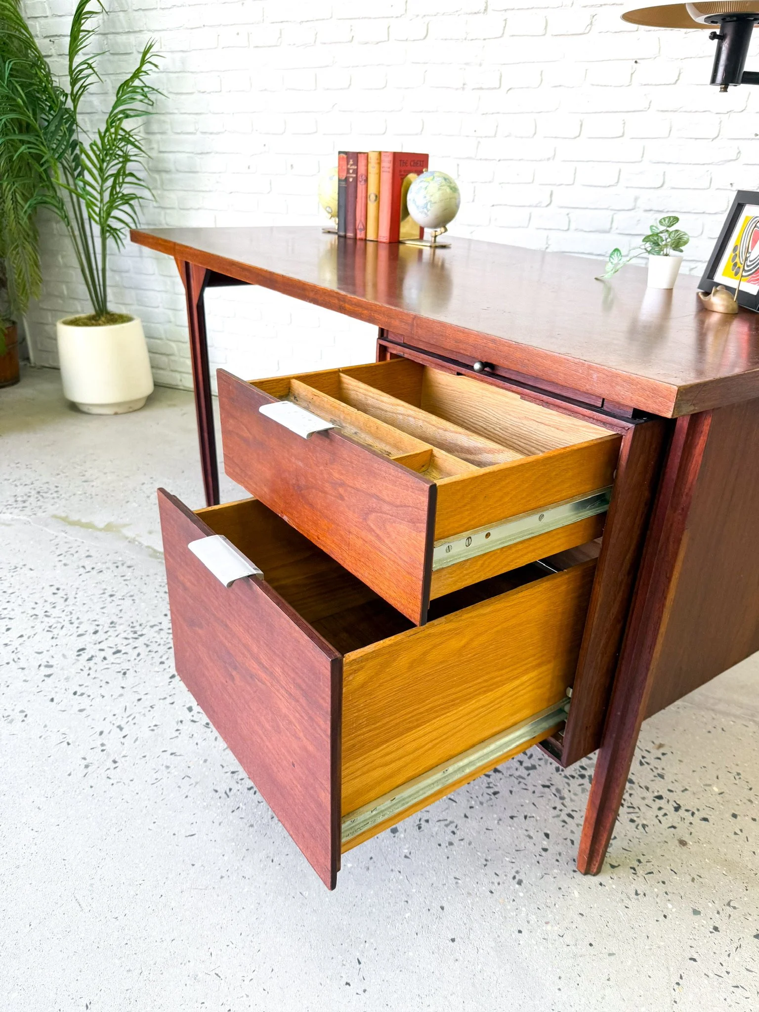 1960s Walnut Desk by John Stuart3.JPG