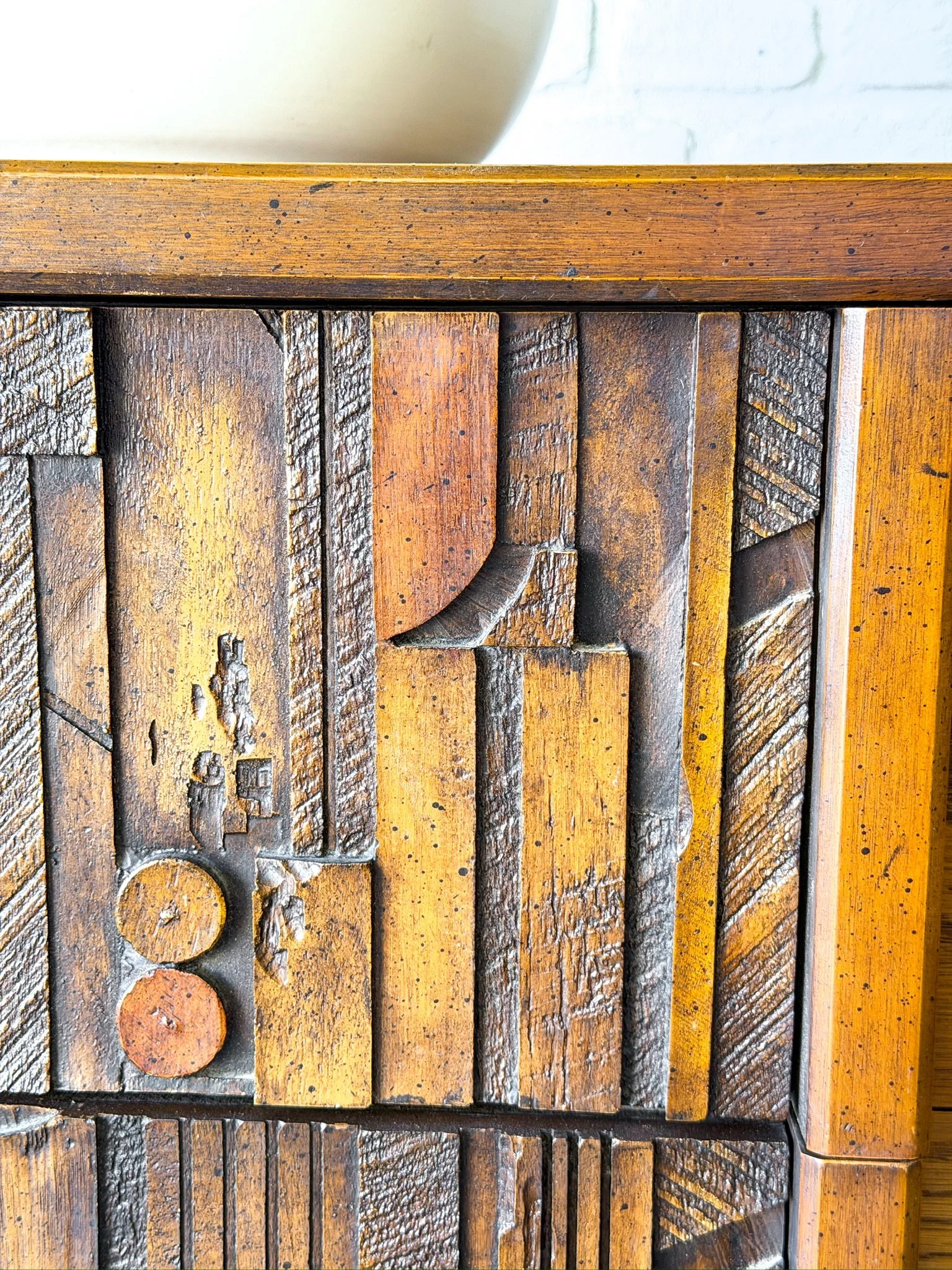 Lane Pueblo Brutalist 1970s Lowboy Dresser 19.jpg