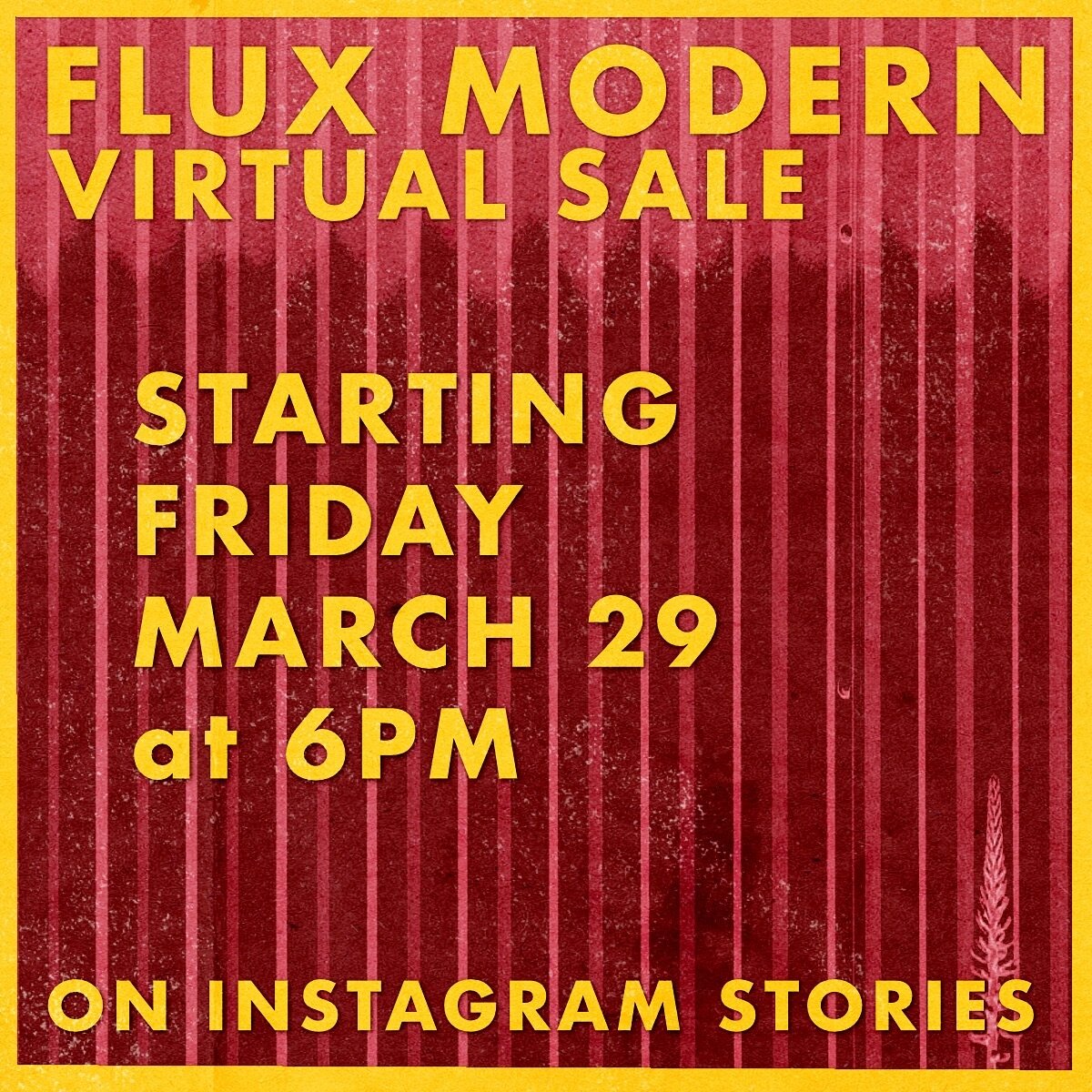 If you missed out on our in-person warehouse sale last weekend, don&rsquo;t you worry. 

We&rsquo;ll be doing a Virtual Sale starting Friday March 29 at 6pm on our Instagram stories.

📣 TURN NOTIFICATIONS ON 📣 so you don&rsquo;t miss it! 📣

- pick